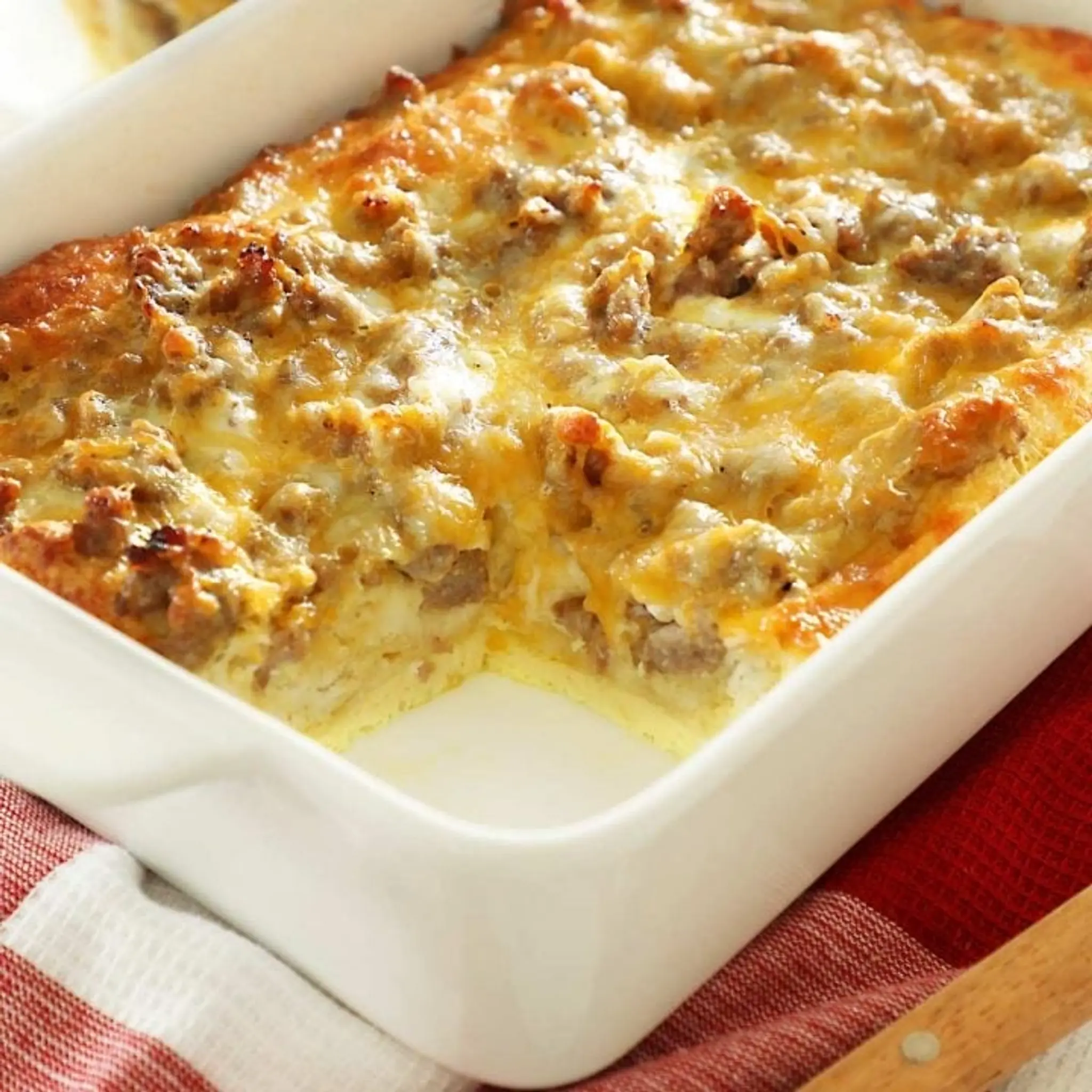 Breakfast Casserole with Biscuits