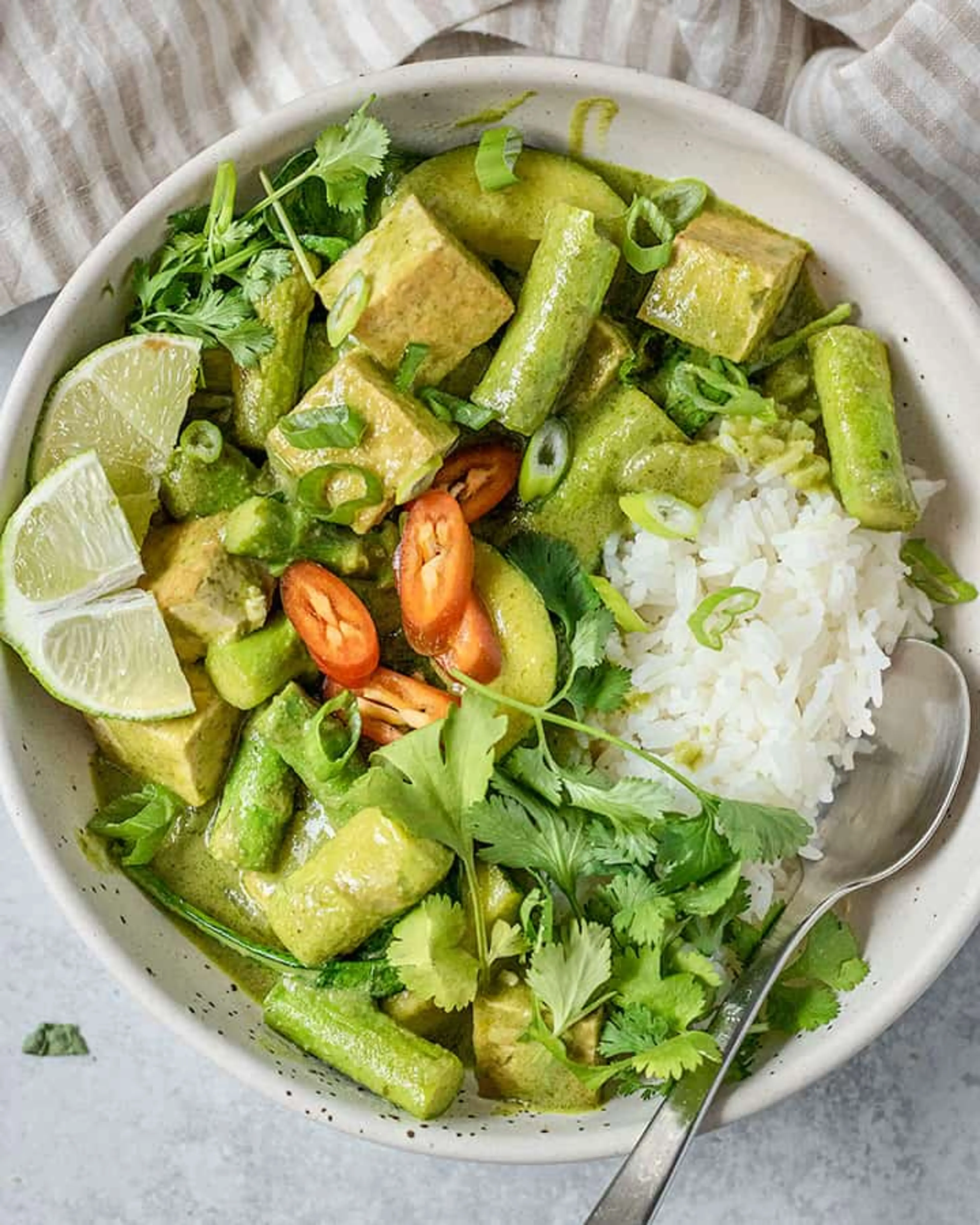 Coconut Green Curry Tofu