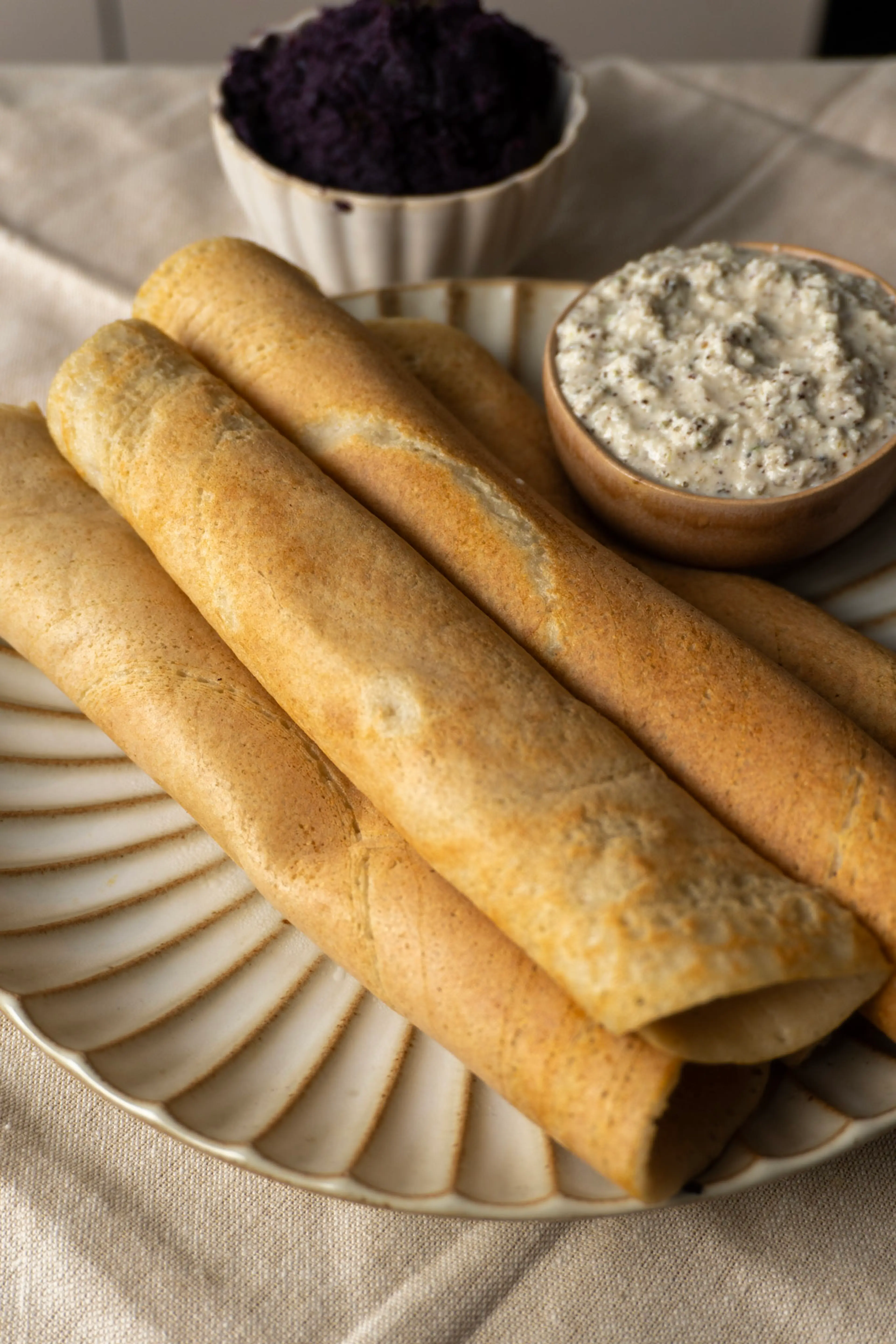 High Protein Quinoa Lentil Crepes - Dosa Variety