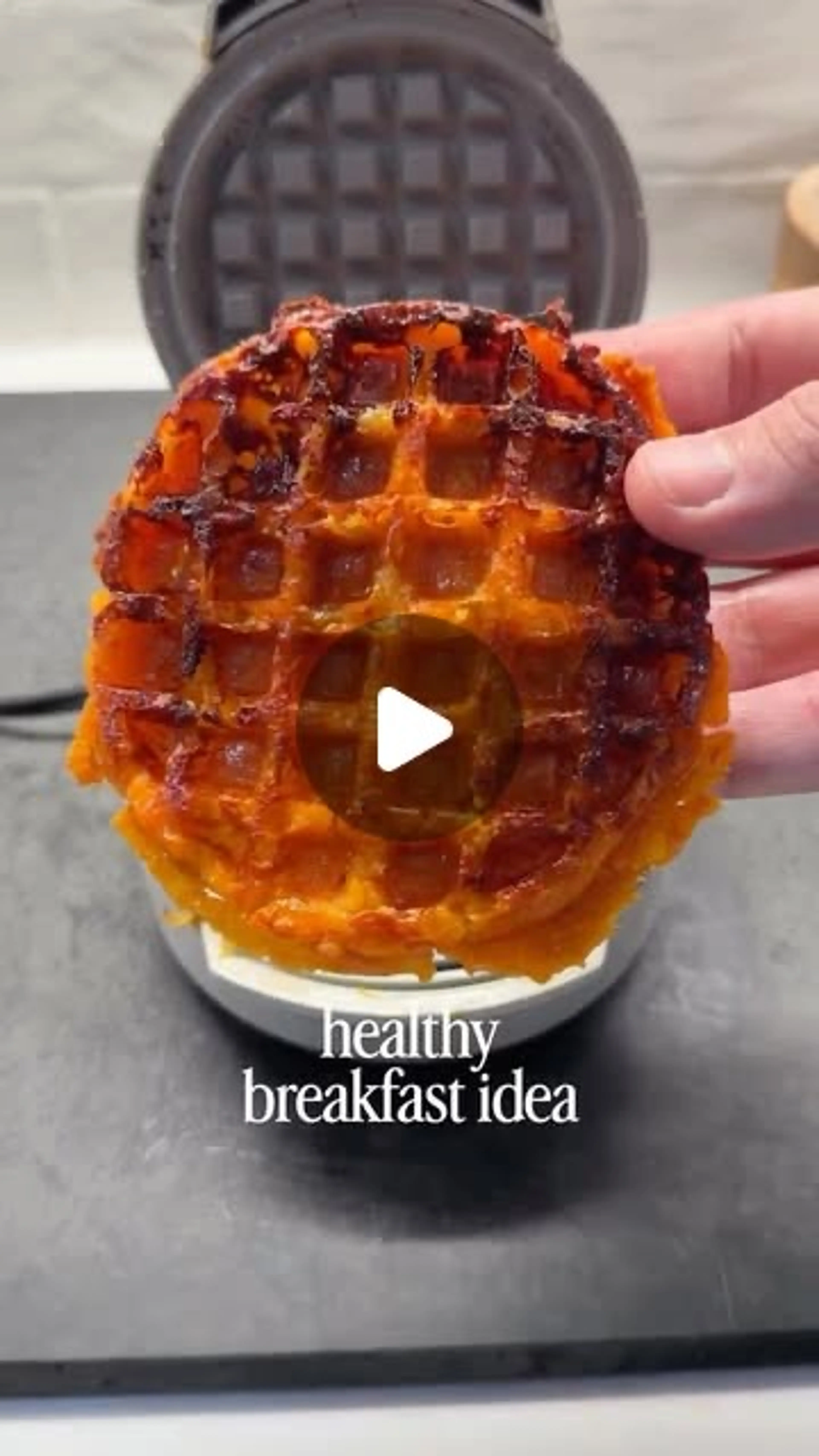 Savory Breakfast Waffles