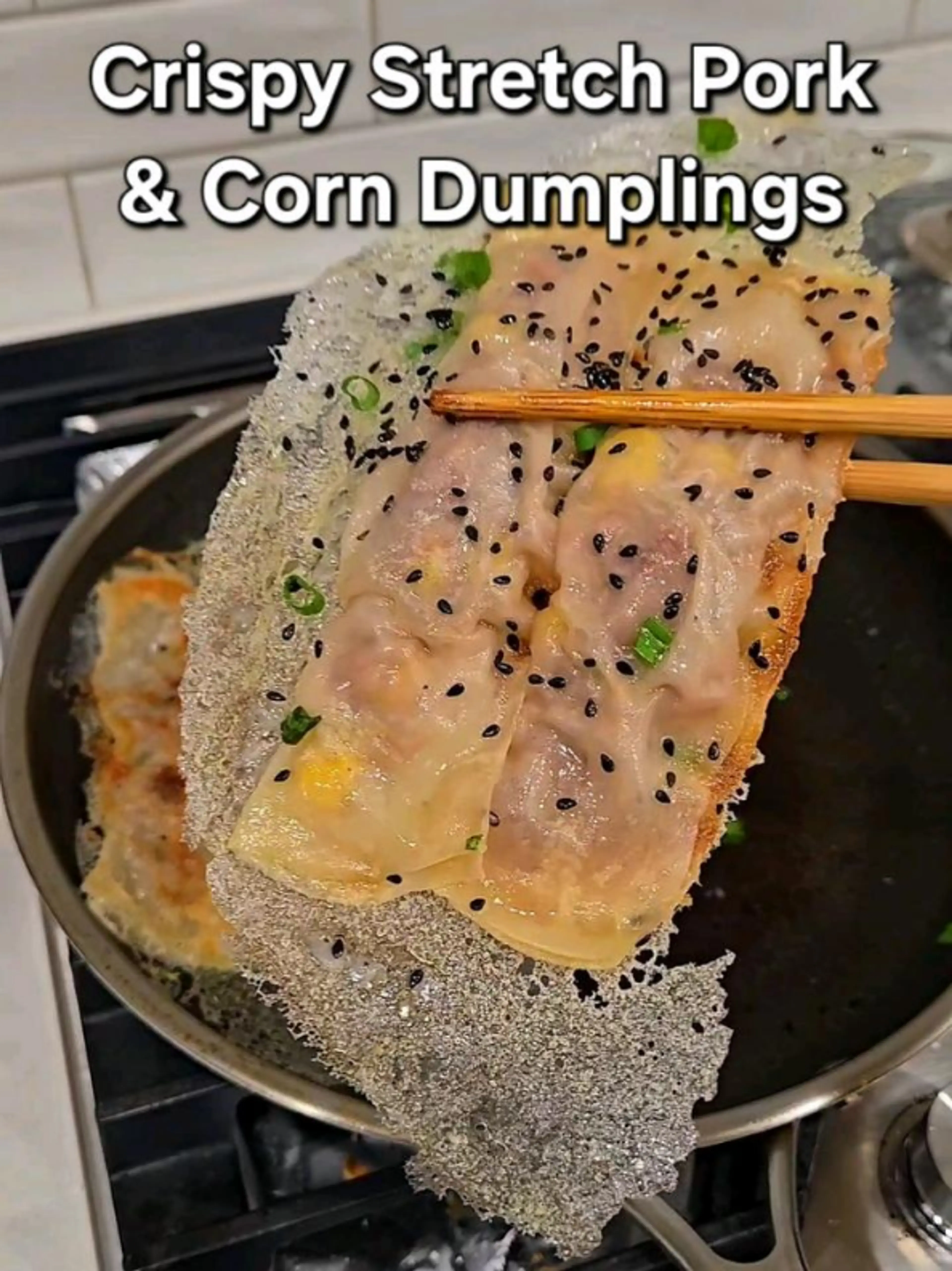 Crispy Pan-fried Stretch Pork & Corn Dumplings