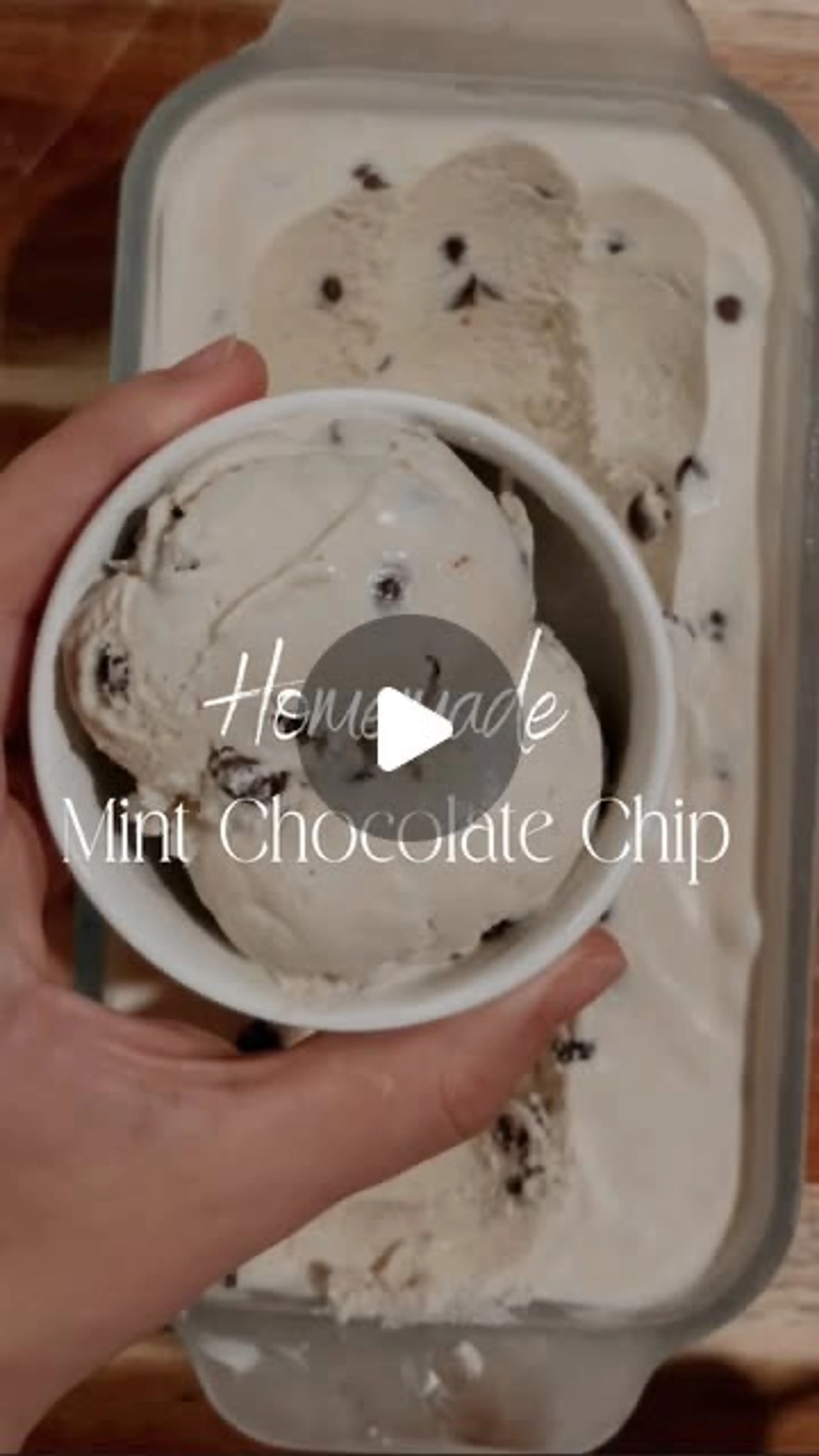 Homemade Mint Chocolate Chip Ice Cream Recipe