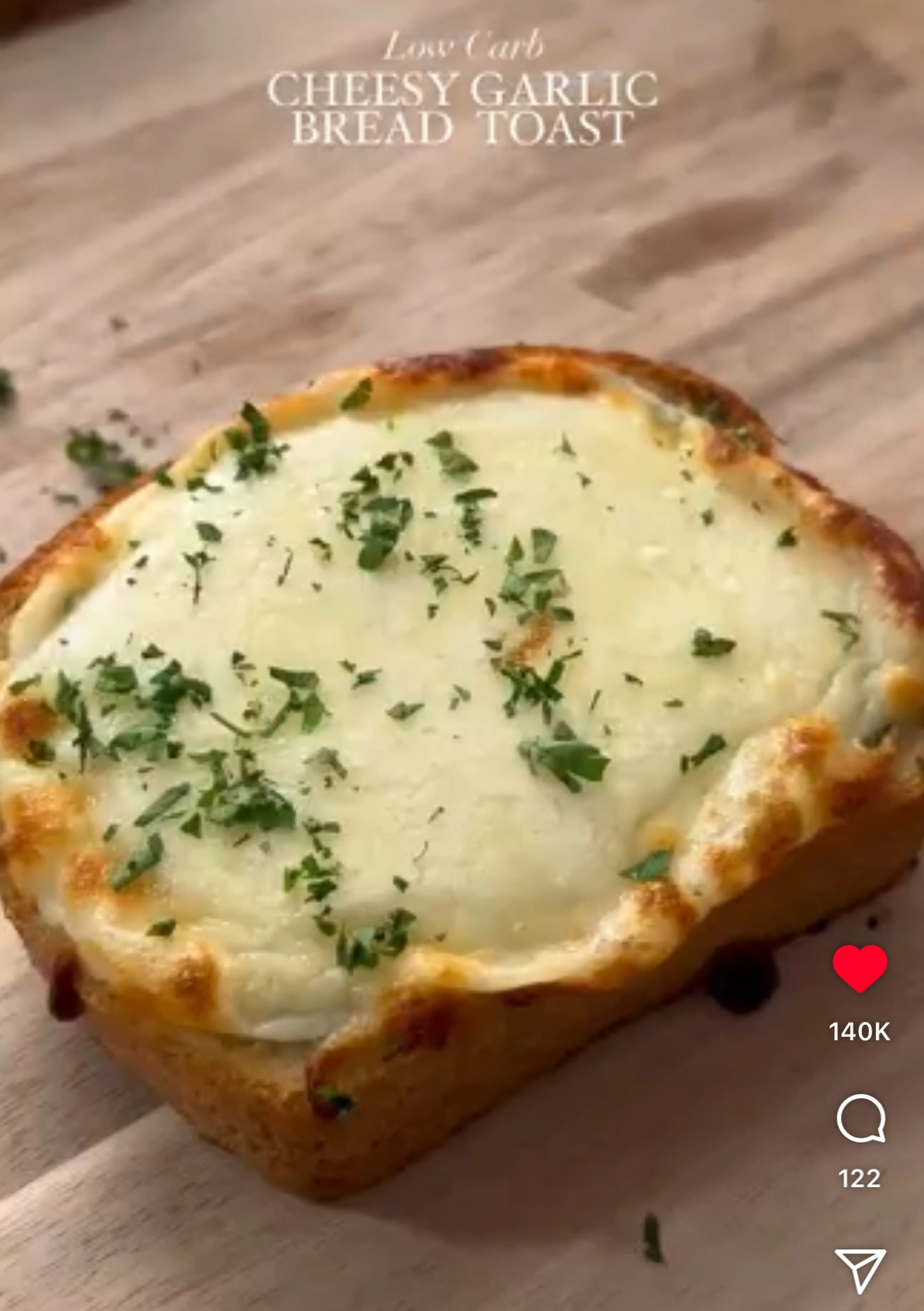 Cheesy Garlic Bread Toast