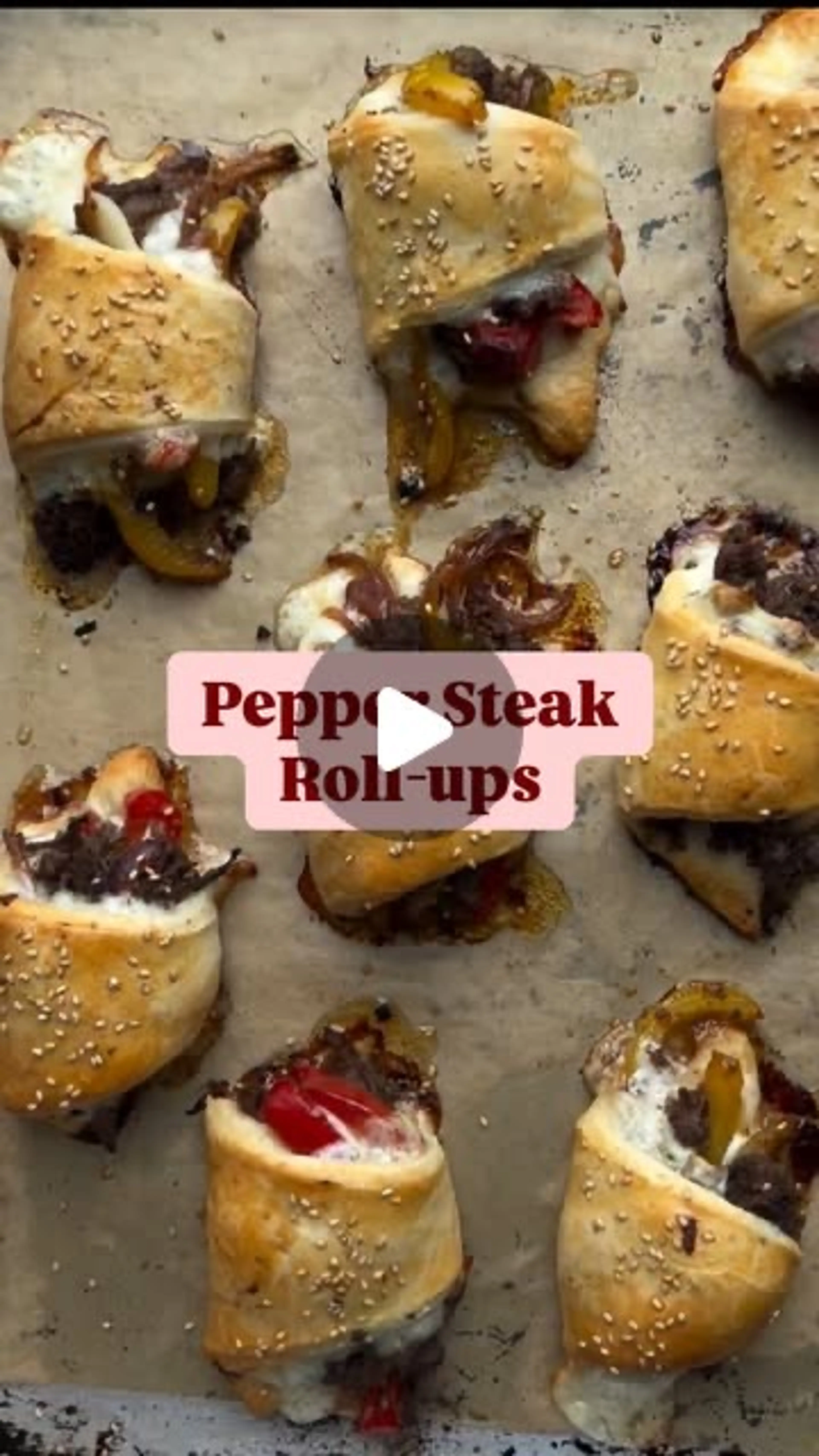 Pepper Steak Roll ups