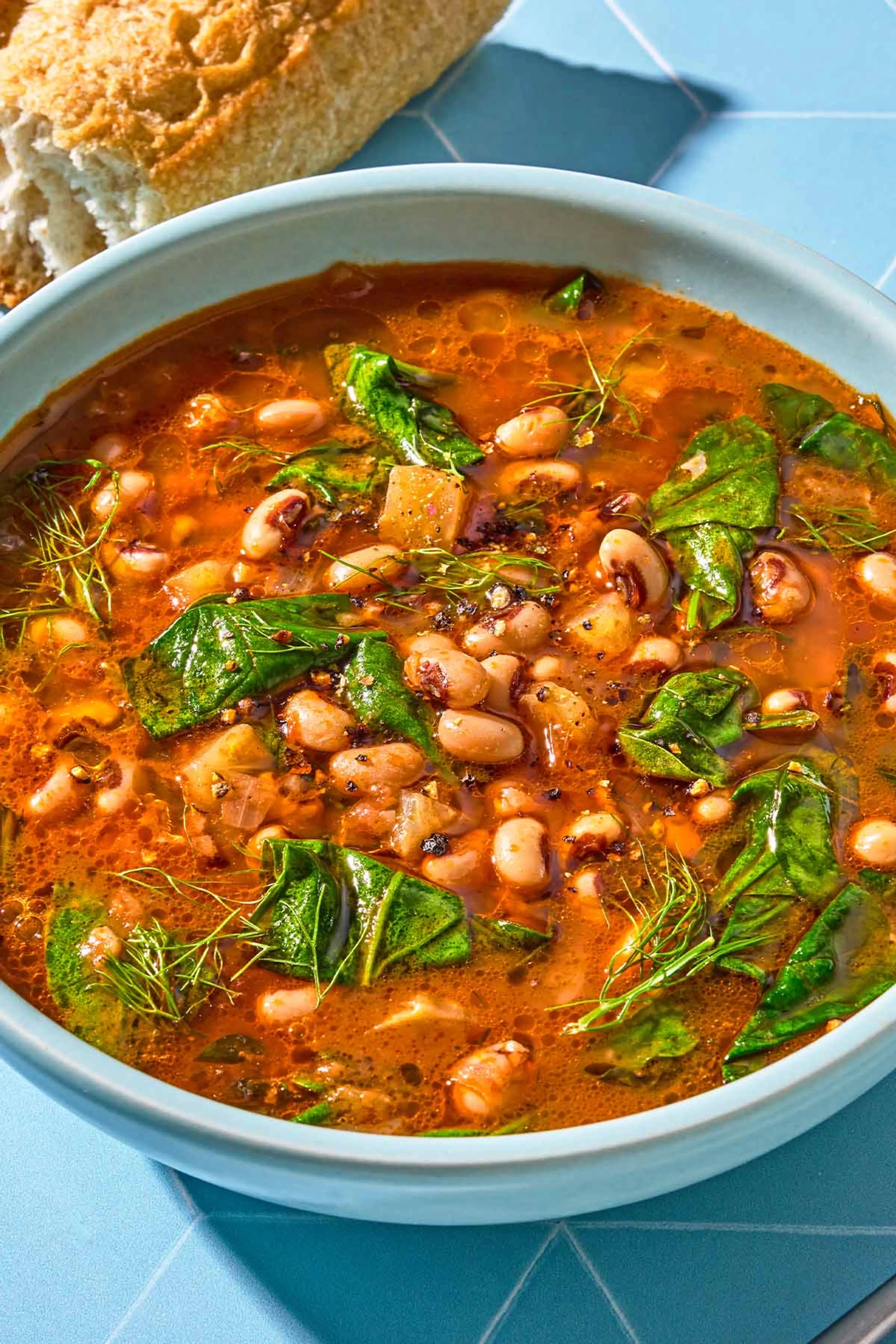 Greek Black-Eyed Pea Soup (Mavromatiká)