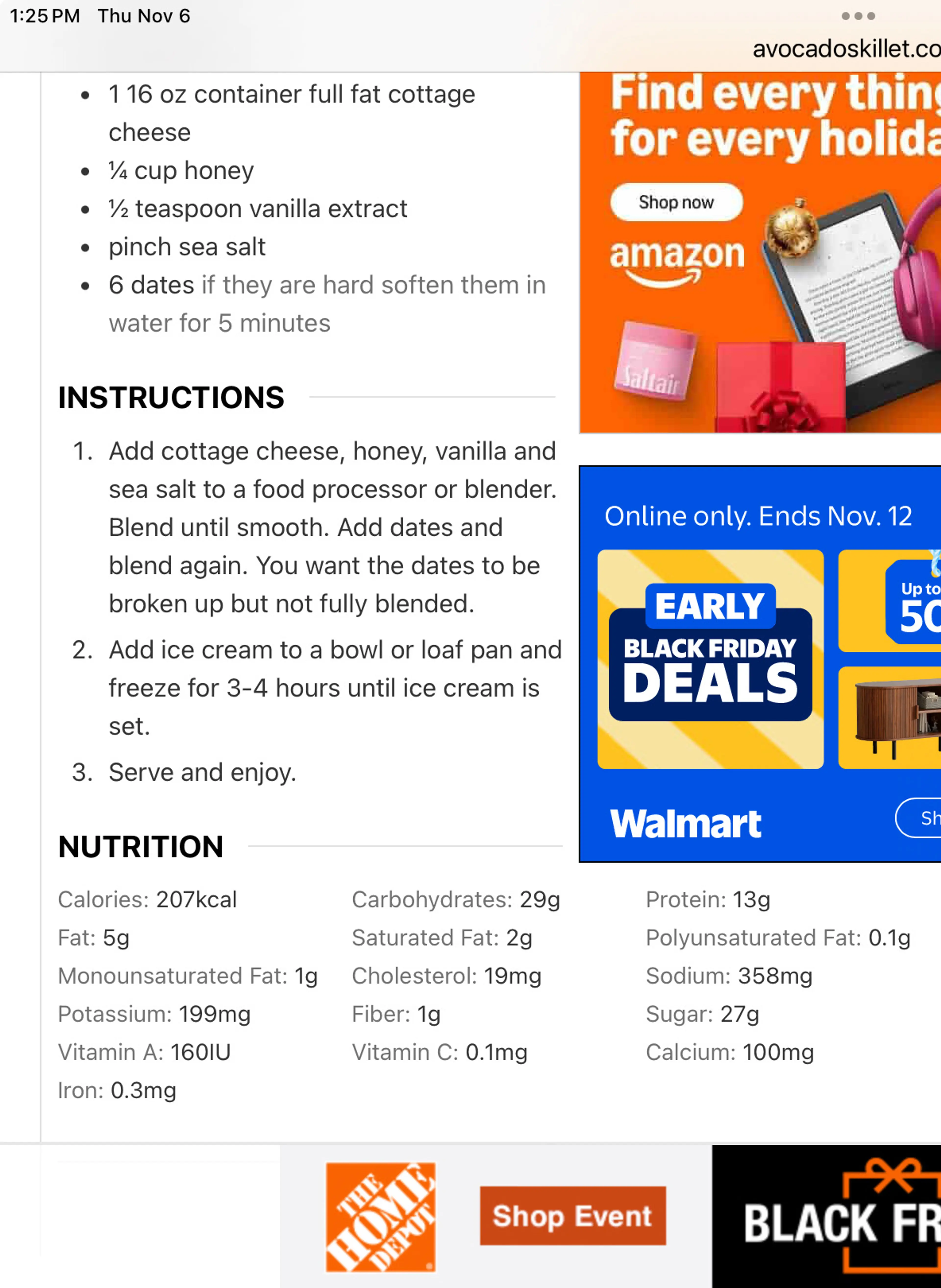 Salted Caramel Cottage Cheese Ice Cream (high protein)