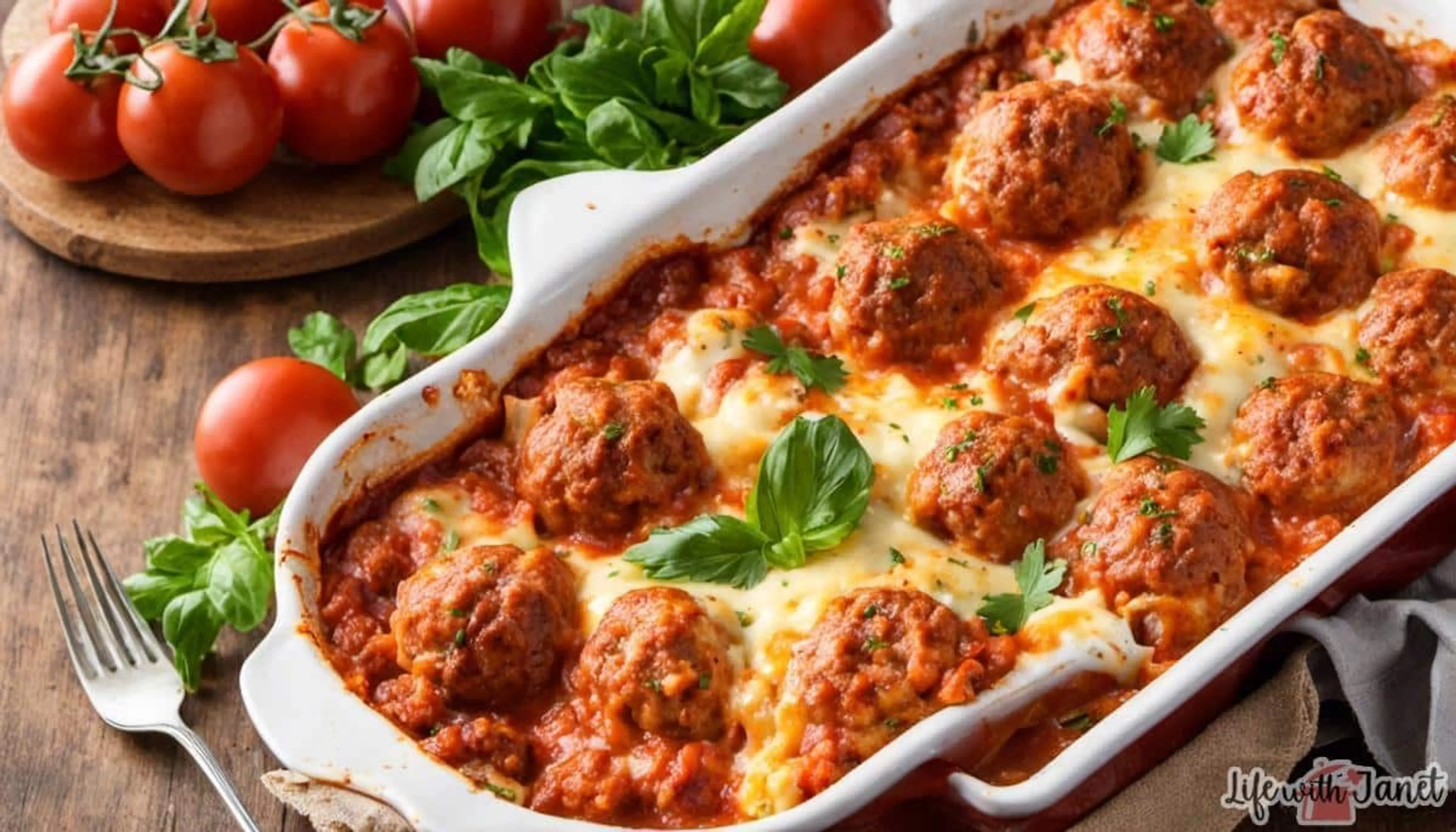 Dump and Bake Meatball Casserole