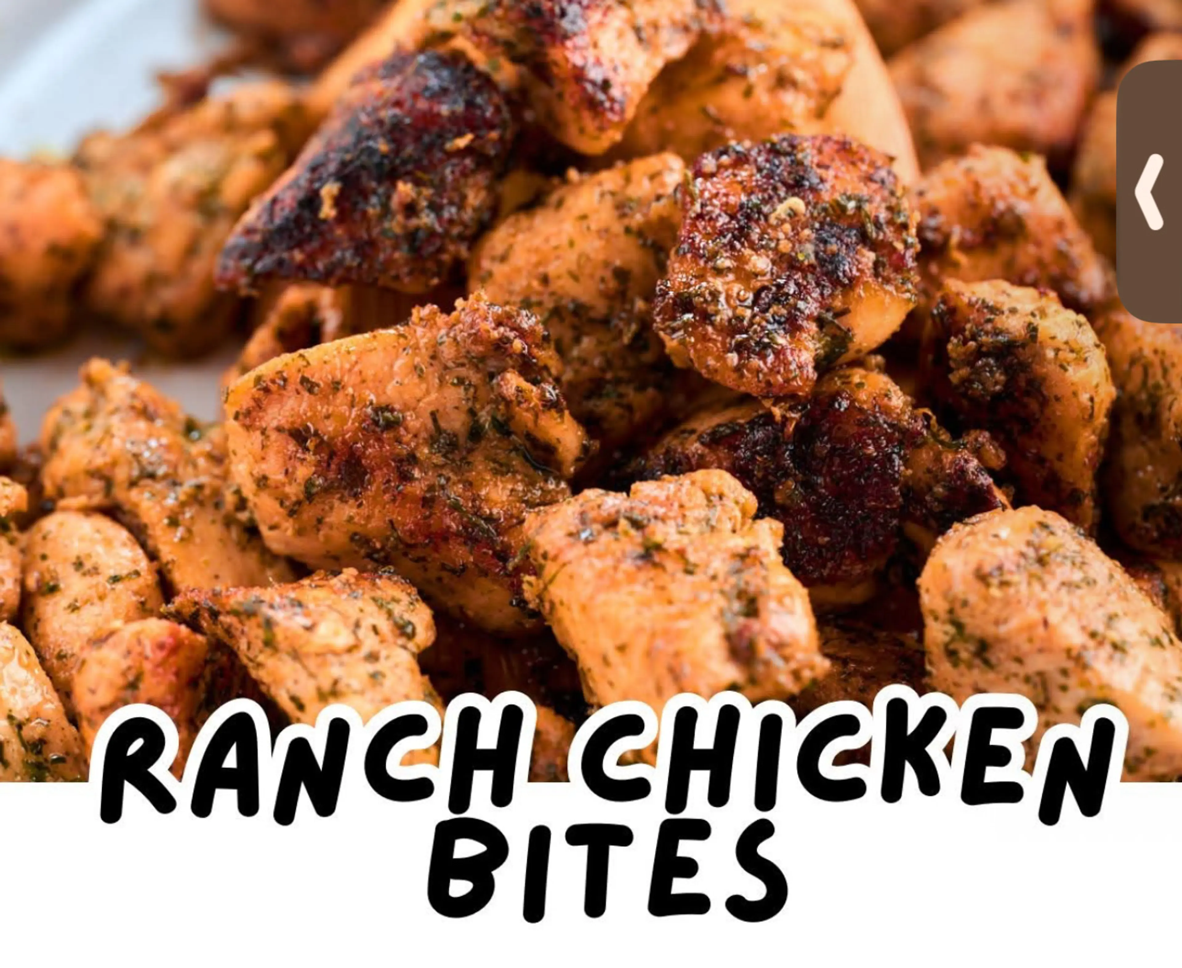 Ranch Chicken Bites