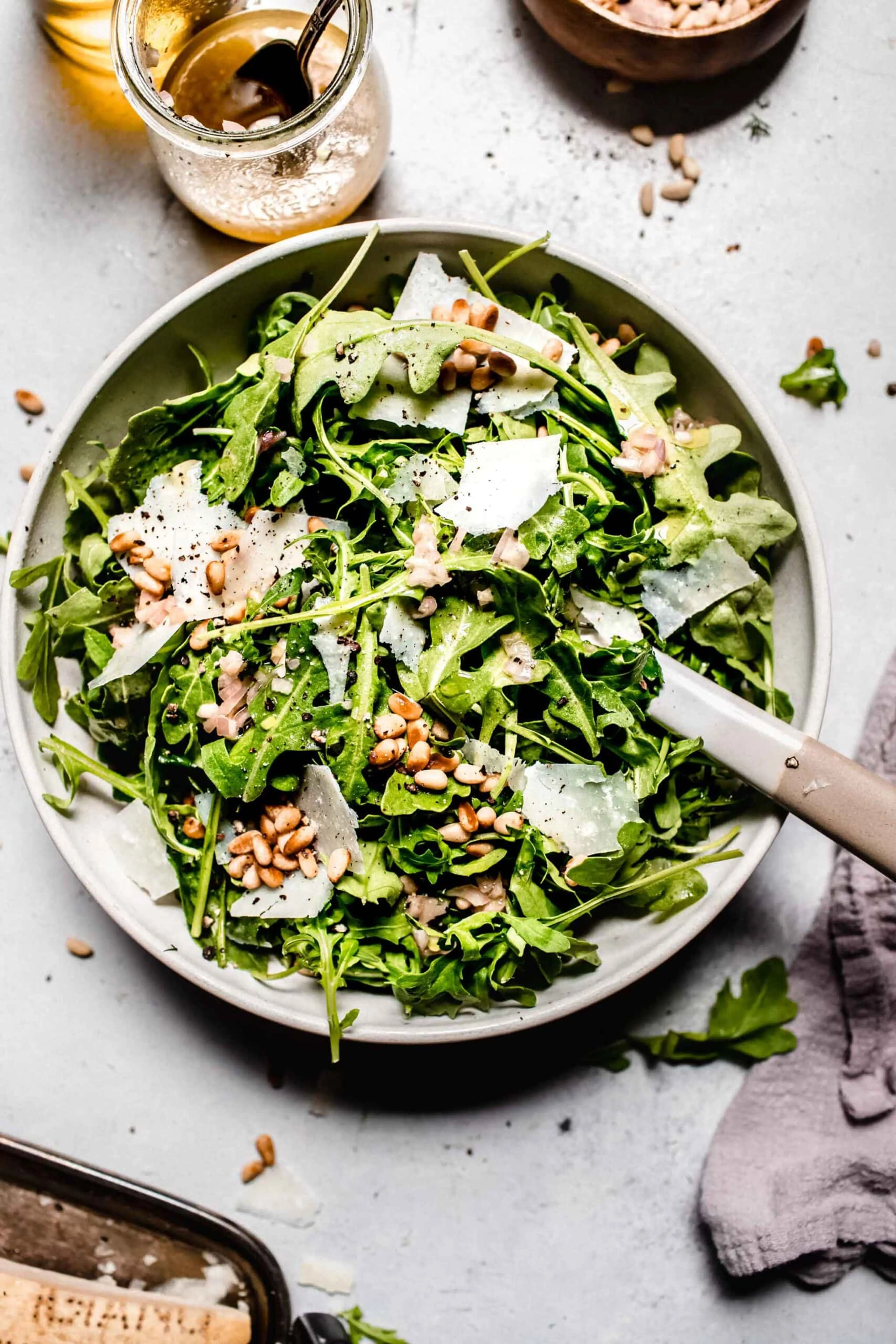 The BEST Arugula Salad Dressing