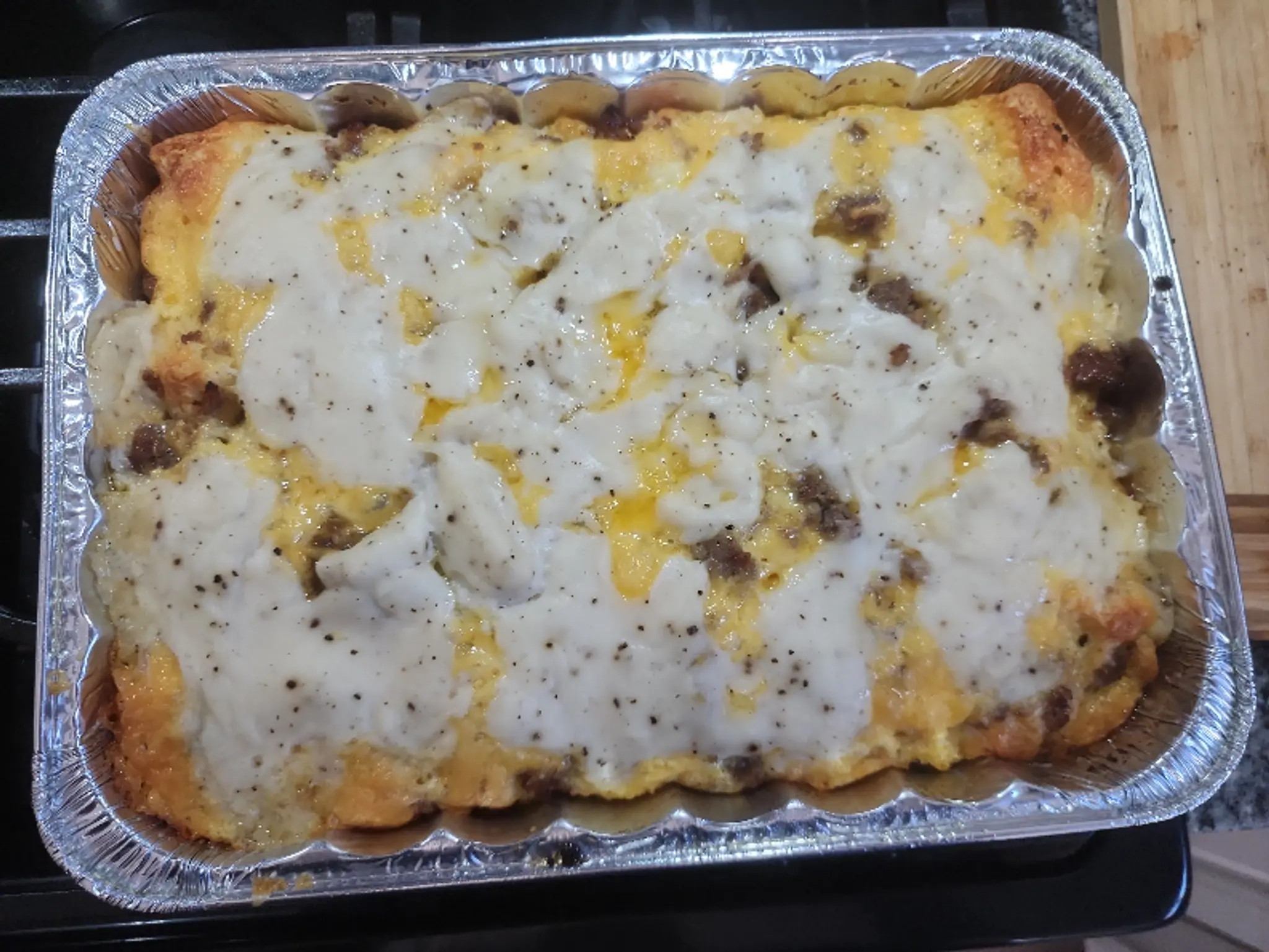 Biscuits And Gravy Casserole