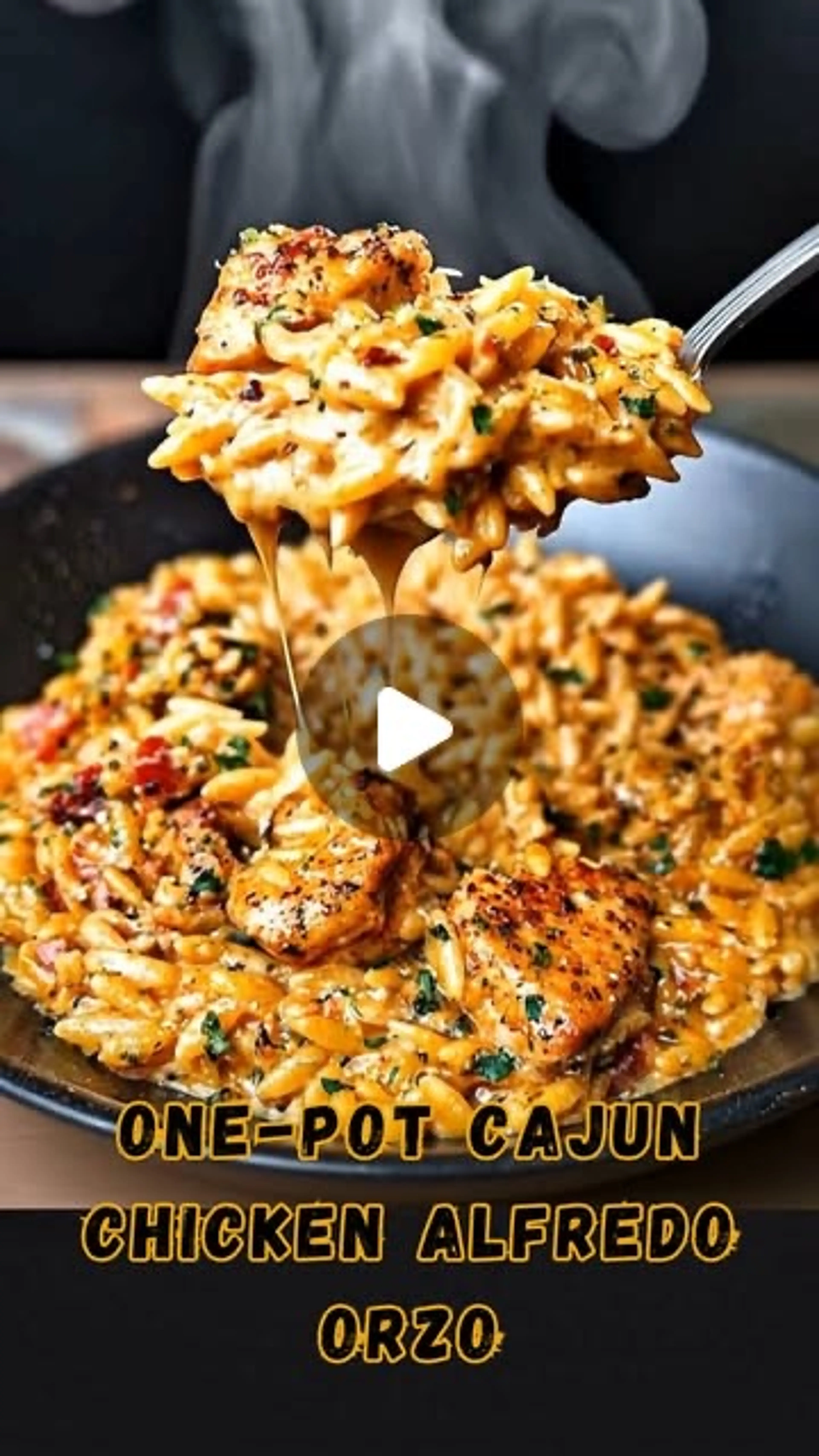 One-pot Cajun Chicken Alfredo Orzo