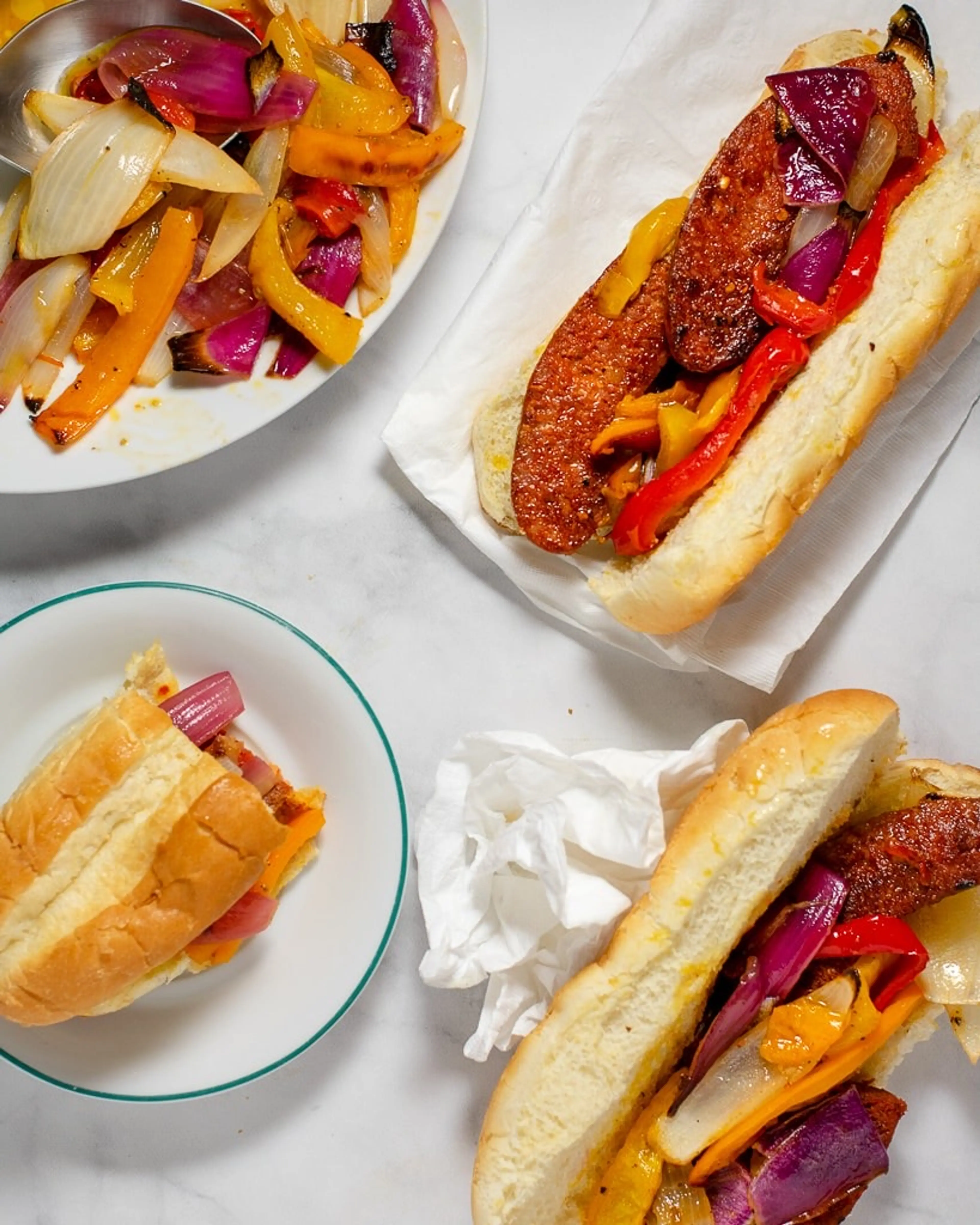 Grilled Sausage and Peppers