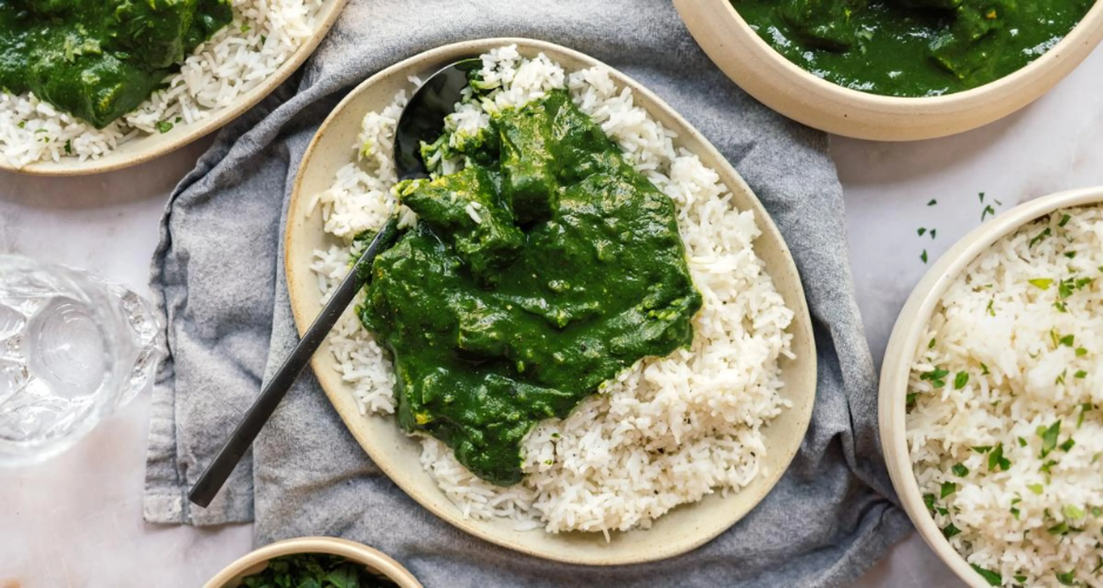 Veganes Palak Paneer