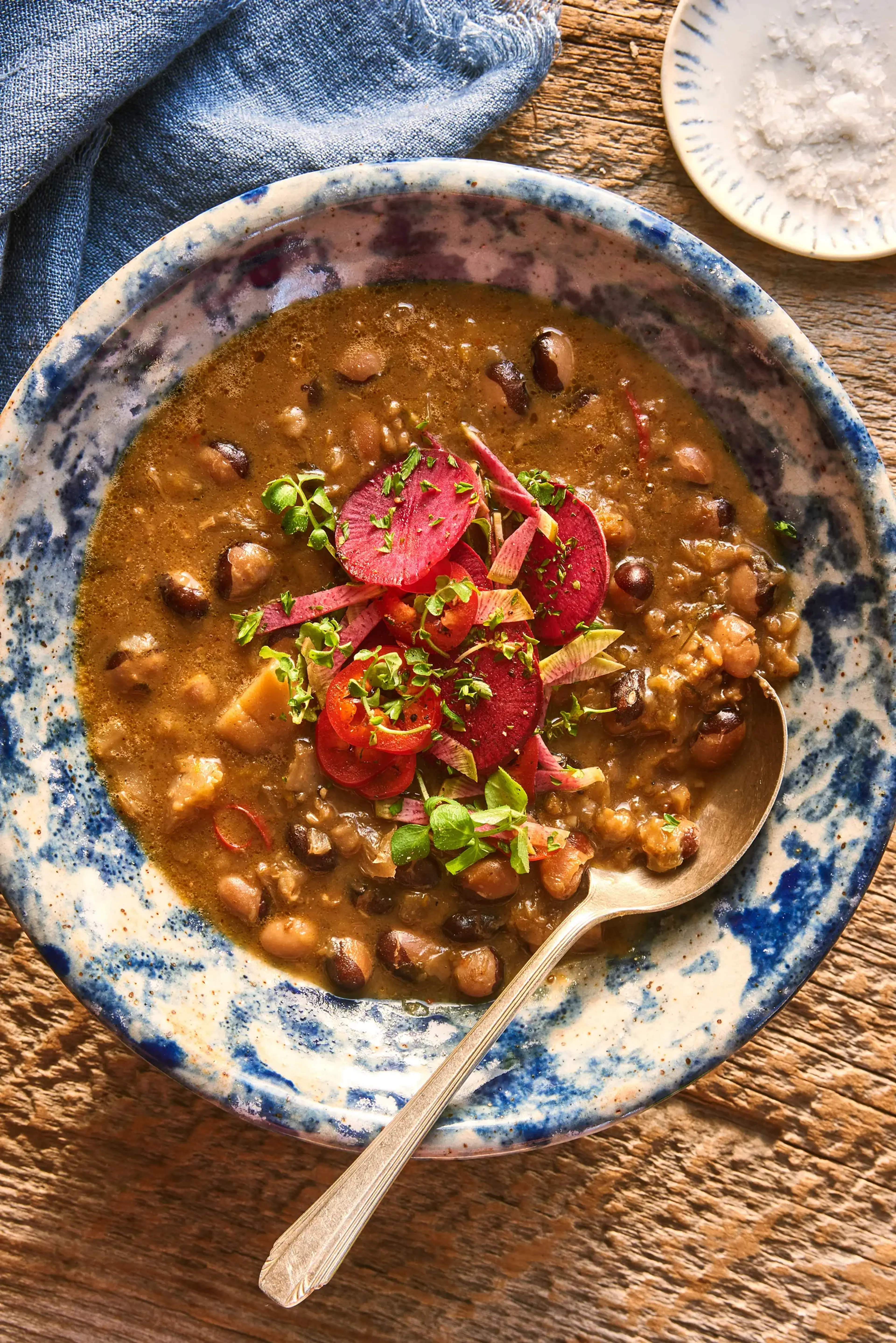 Calypso Beans, Greens and Pork Stew