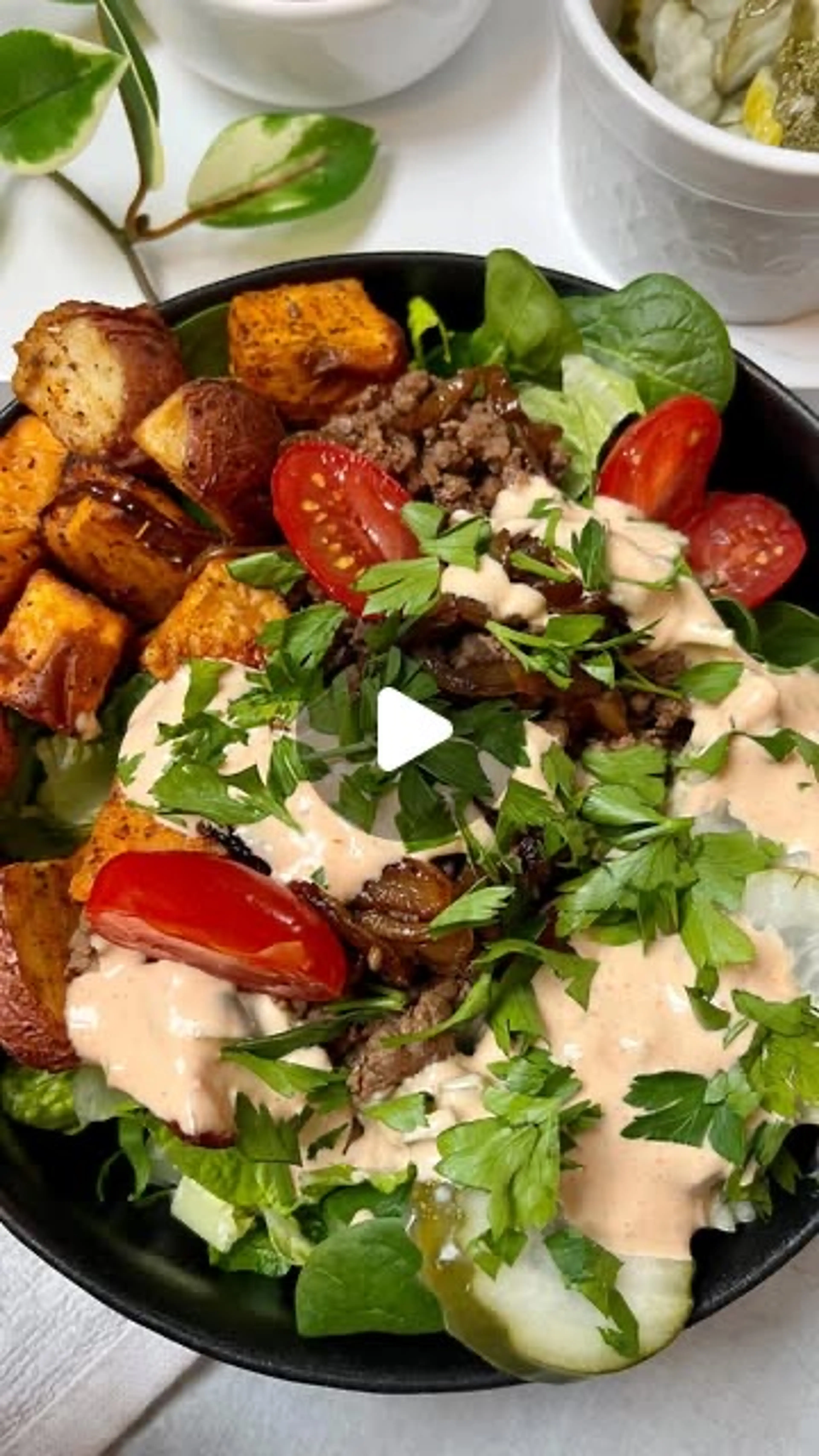 Healthy Burger Bowls