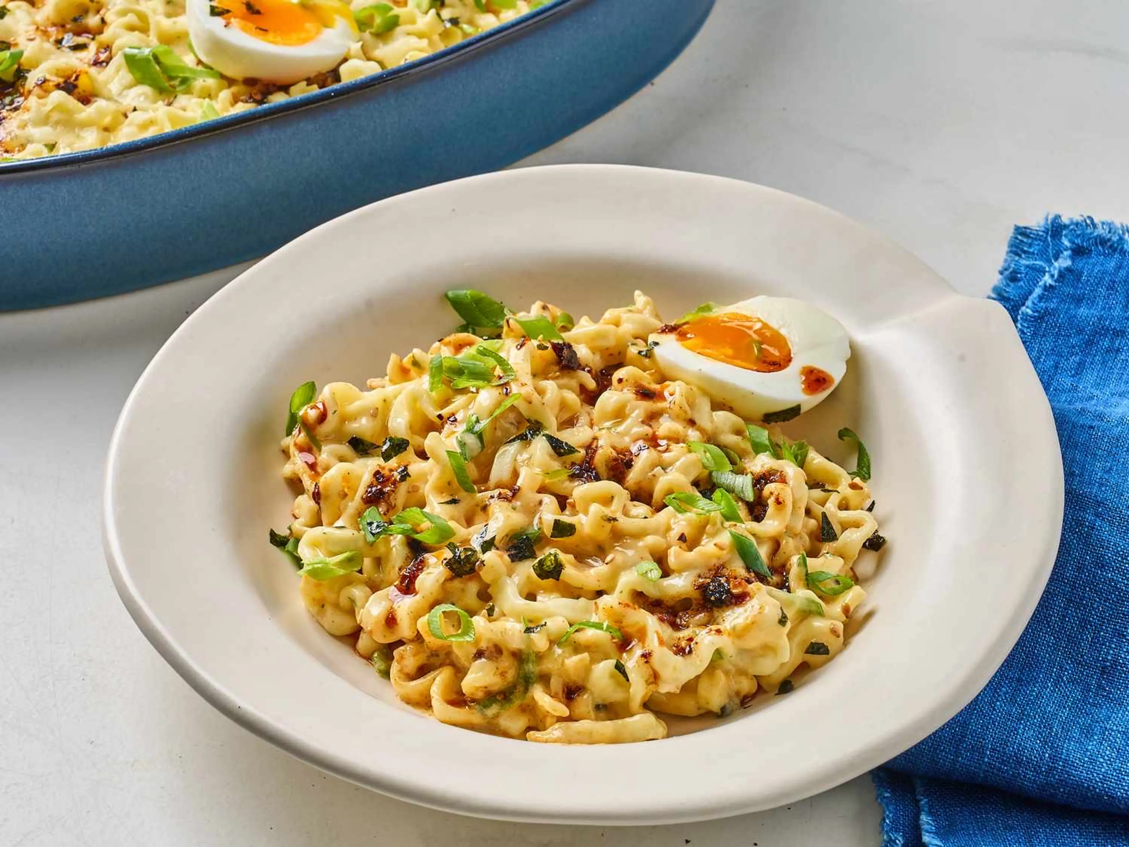 Cheesy Buldak Ramen Casserole