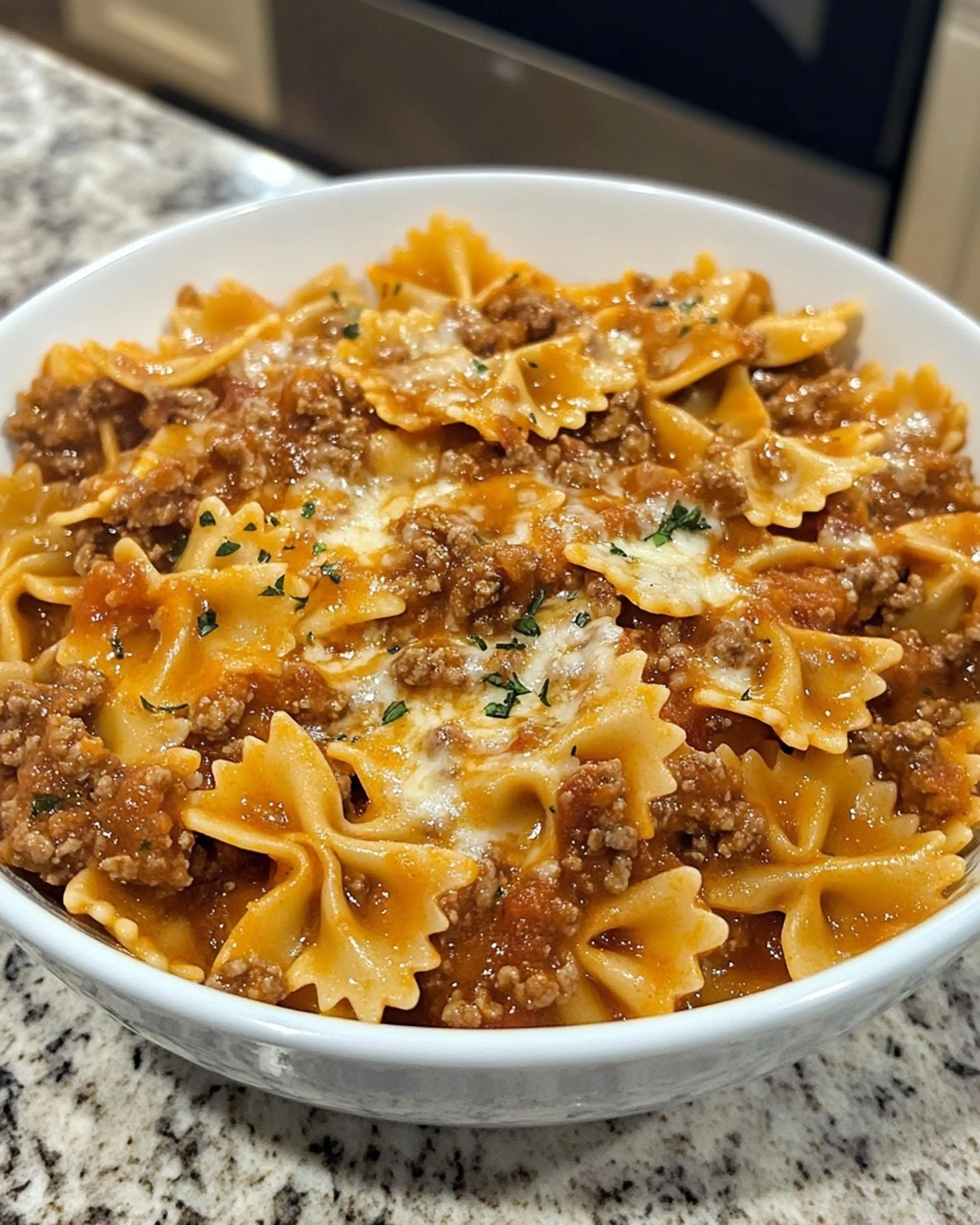 Made This Italian Velveeta Beef and Bowtie Pasta, and It's S
