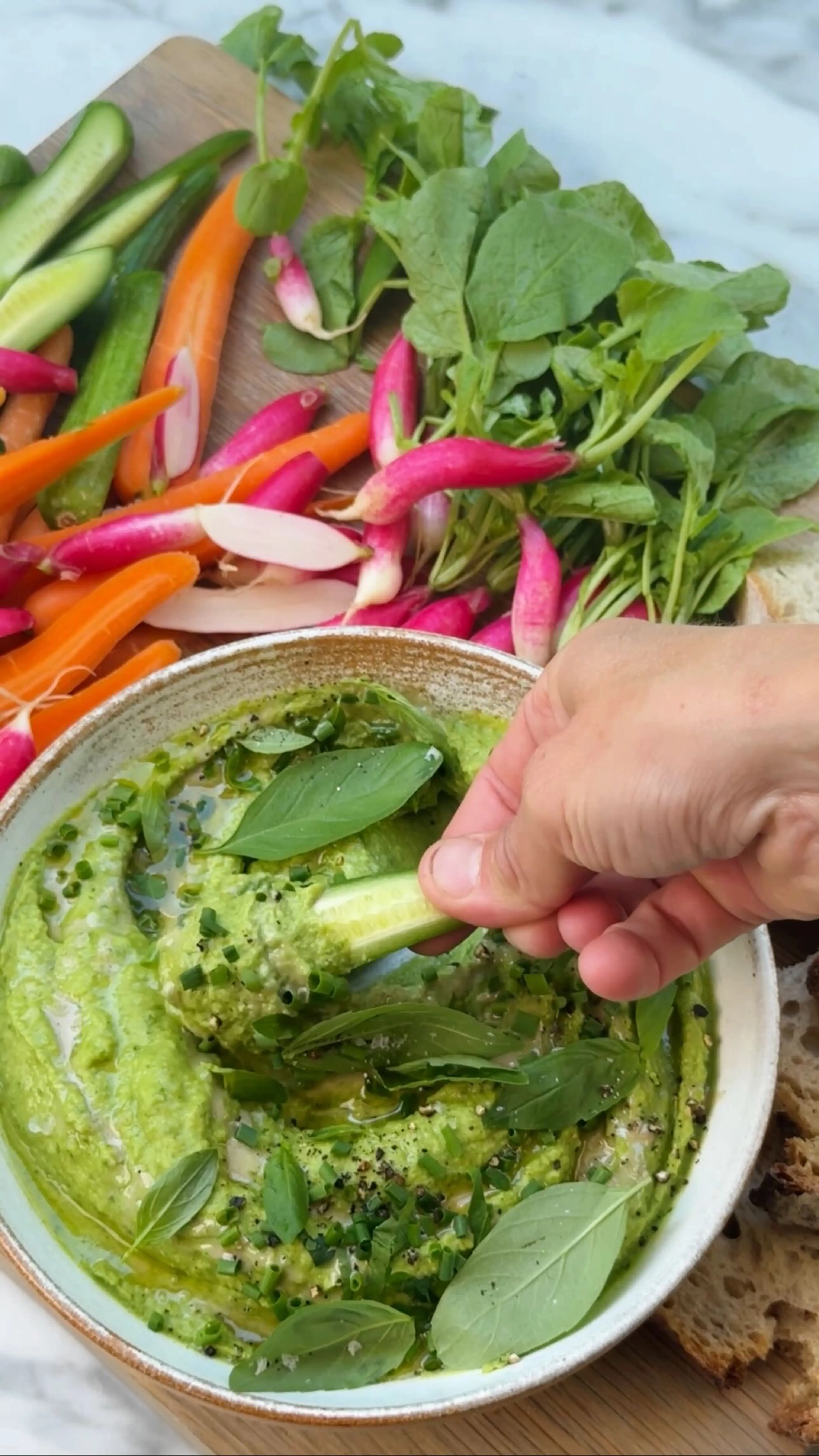 Inspired by the Green Goddess Trend, This Hummus Is Fresh, H