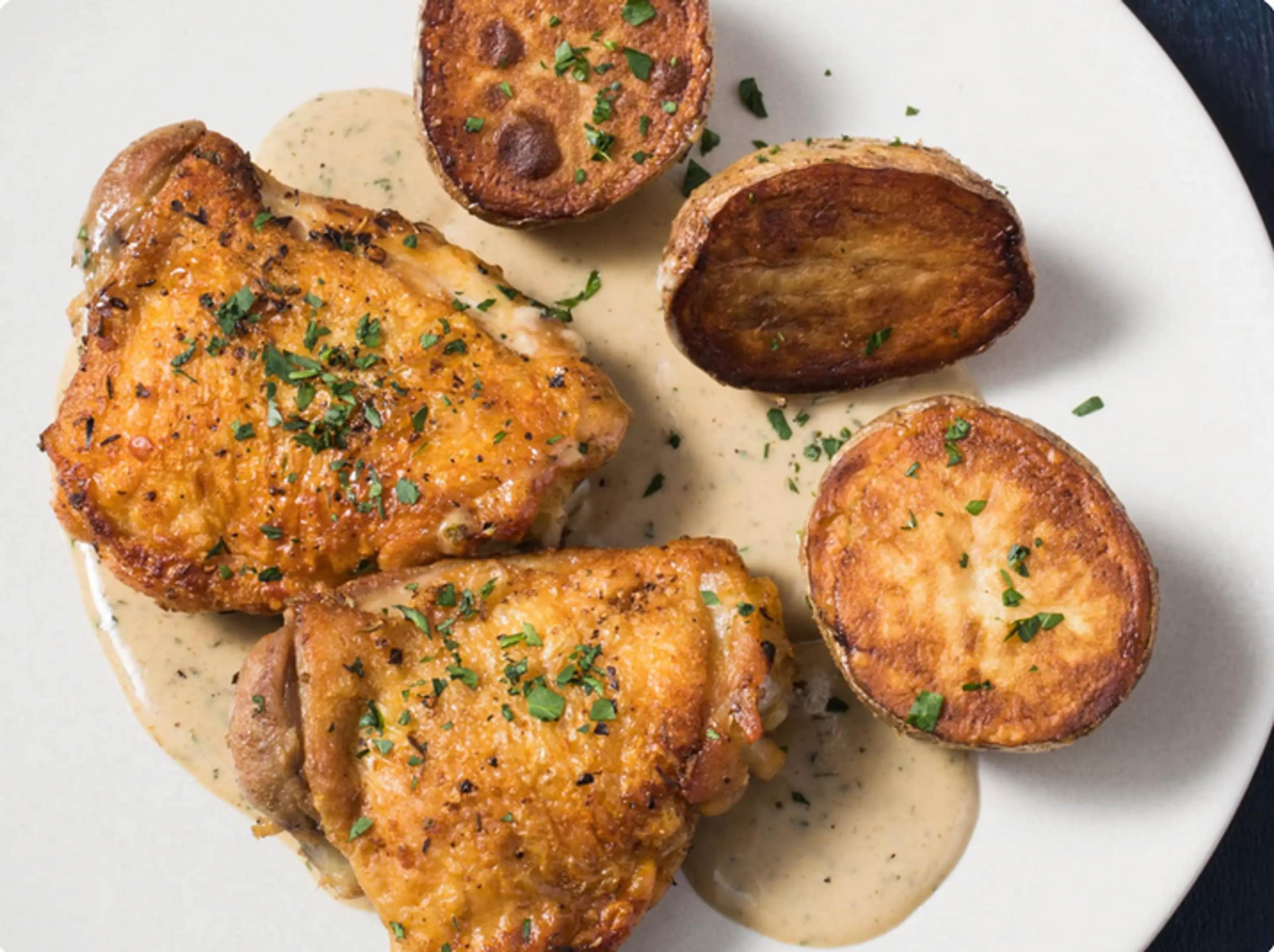 Chicken Vesuvio