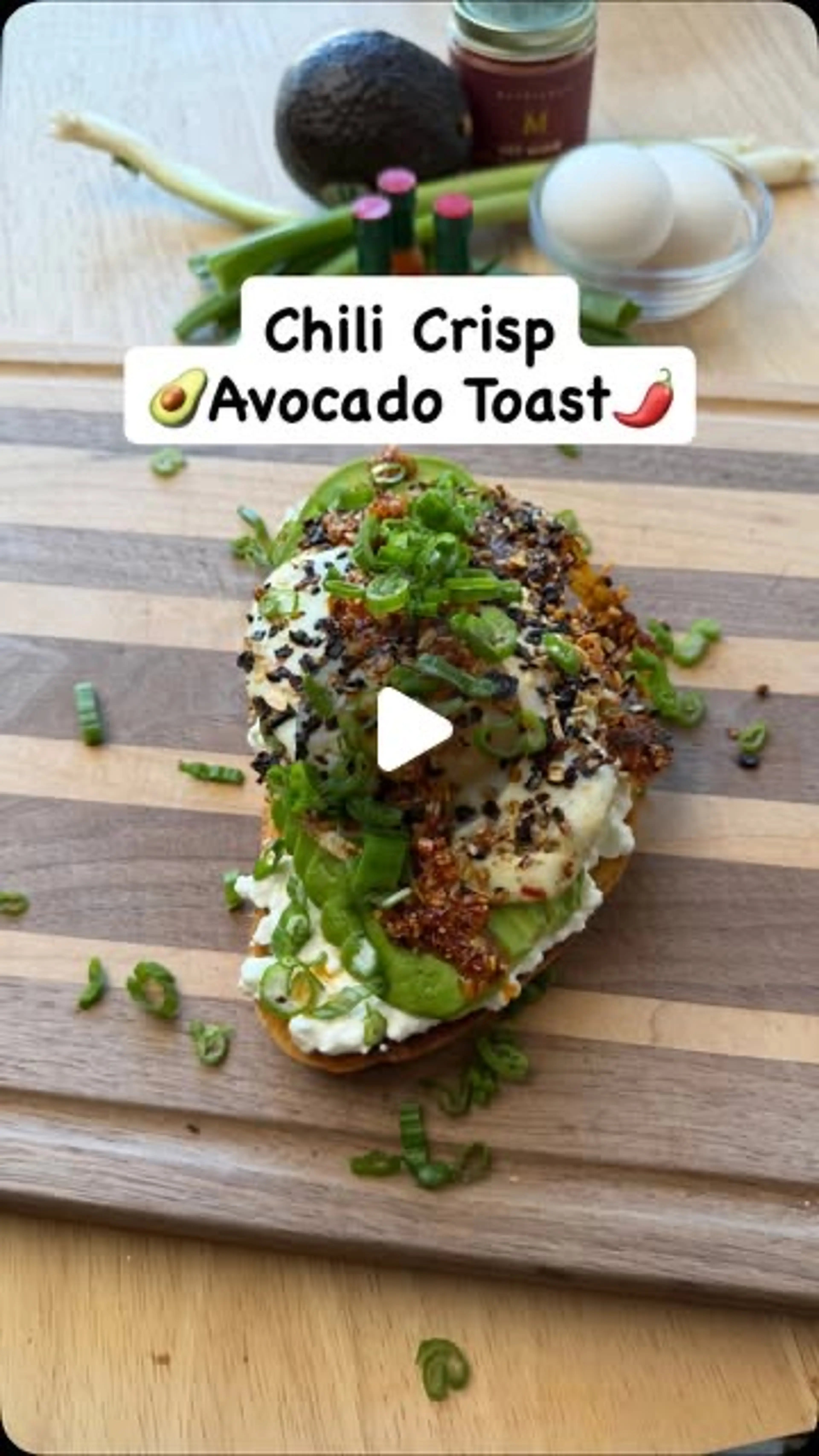 Chili Crisp Avocado Toast