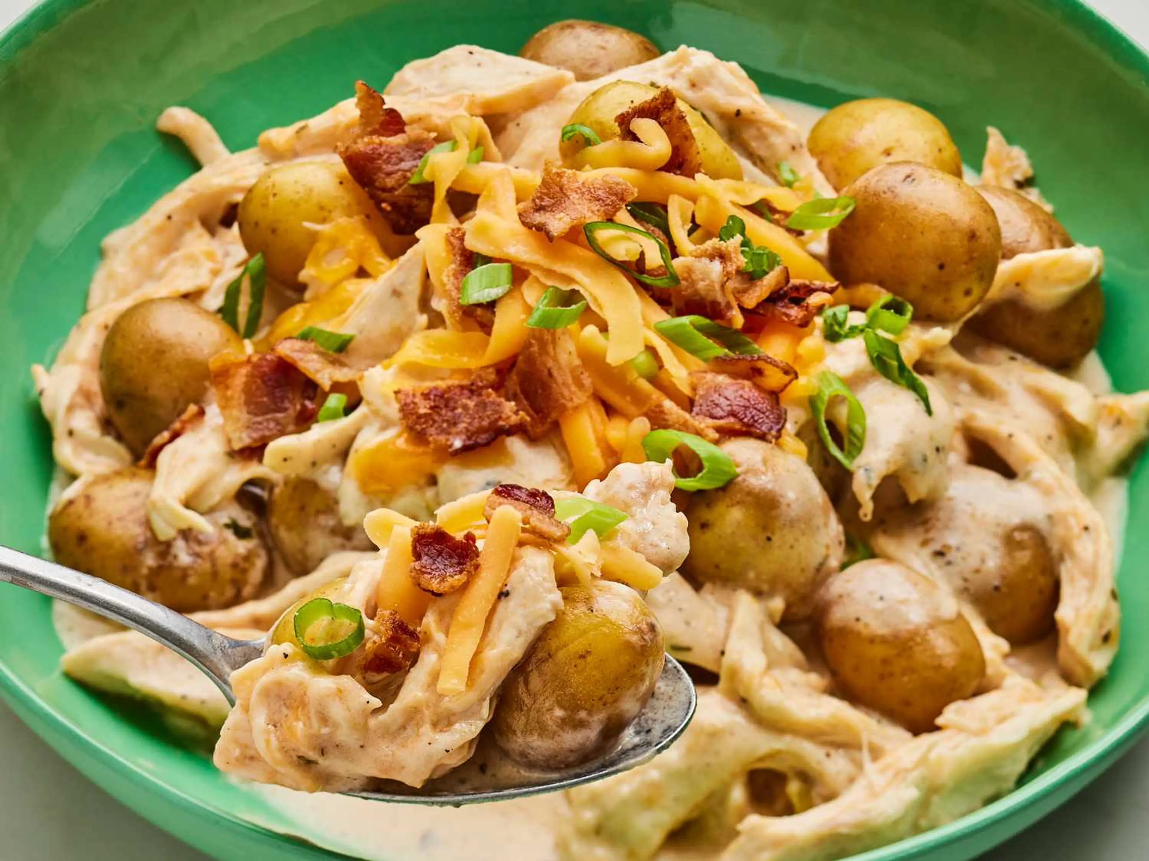 Slow Cooker Loaded Chicken and Potatoes