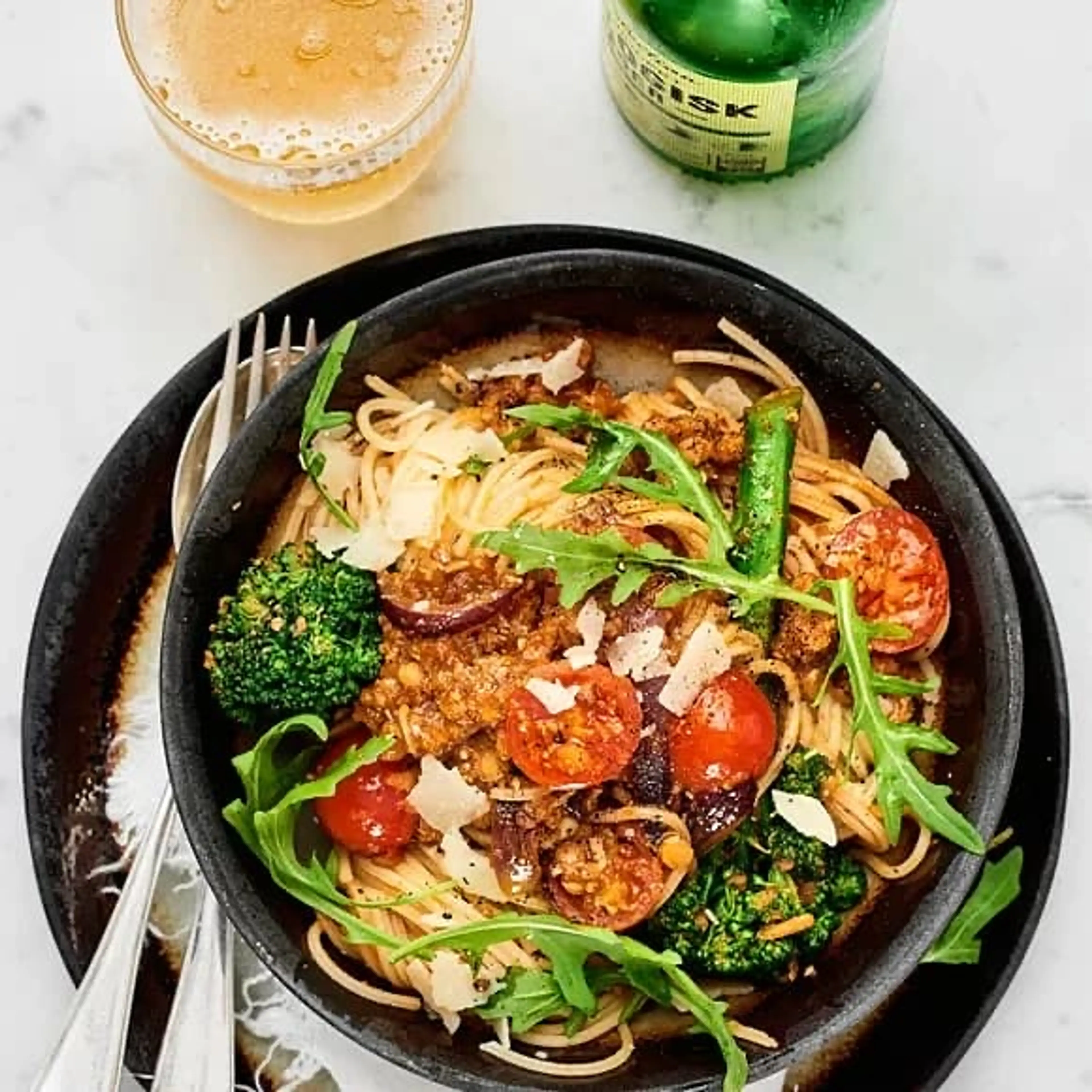 Pasta arrabbiata med bellaverde