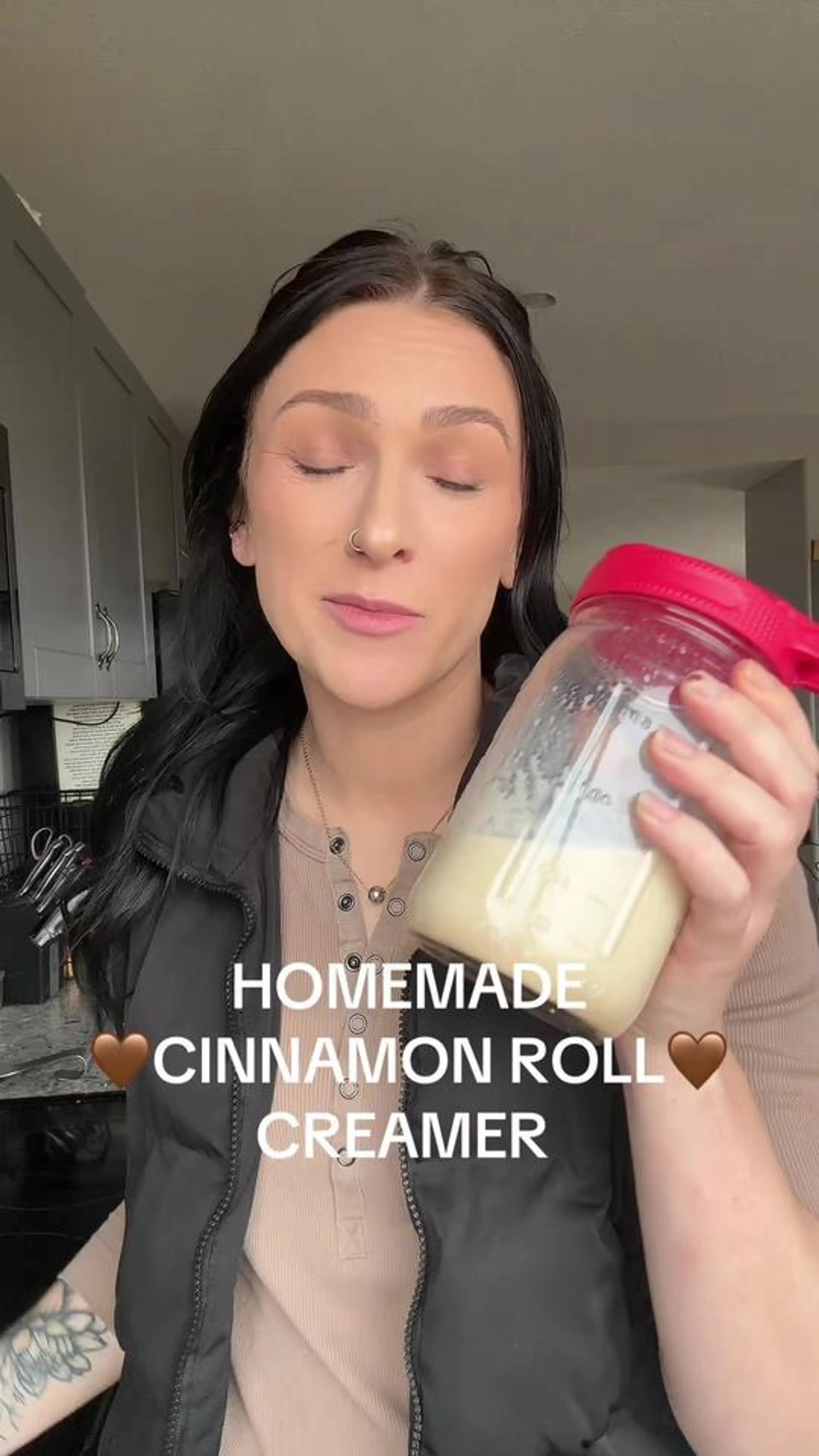Homemade Cinnamon Roll Coffee Creamer