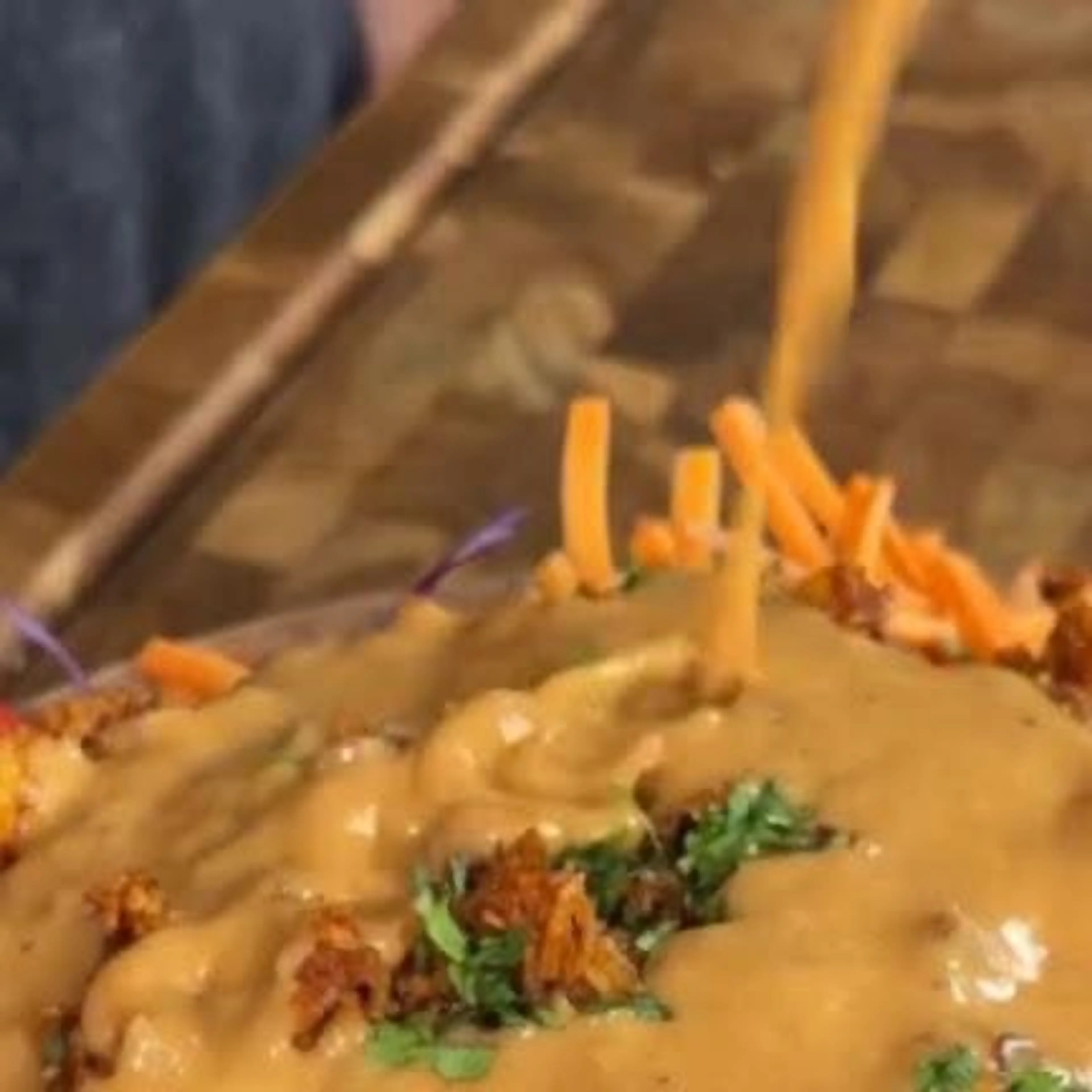 Crispy Rice Salad With Peanut Sauce