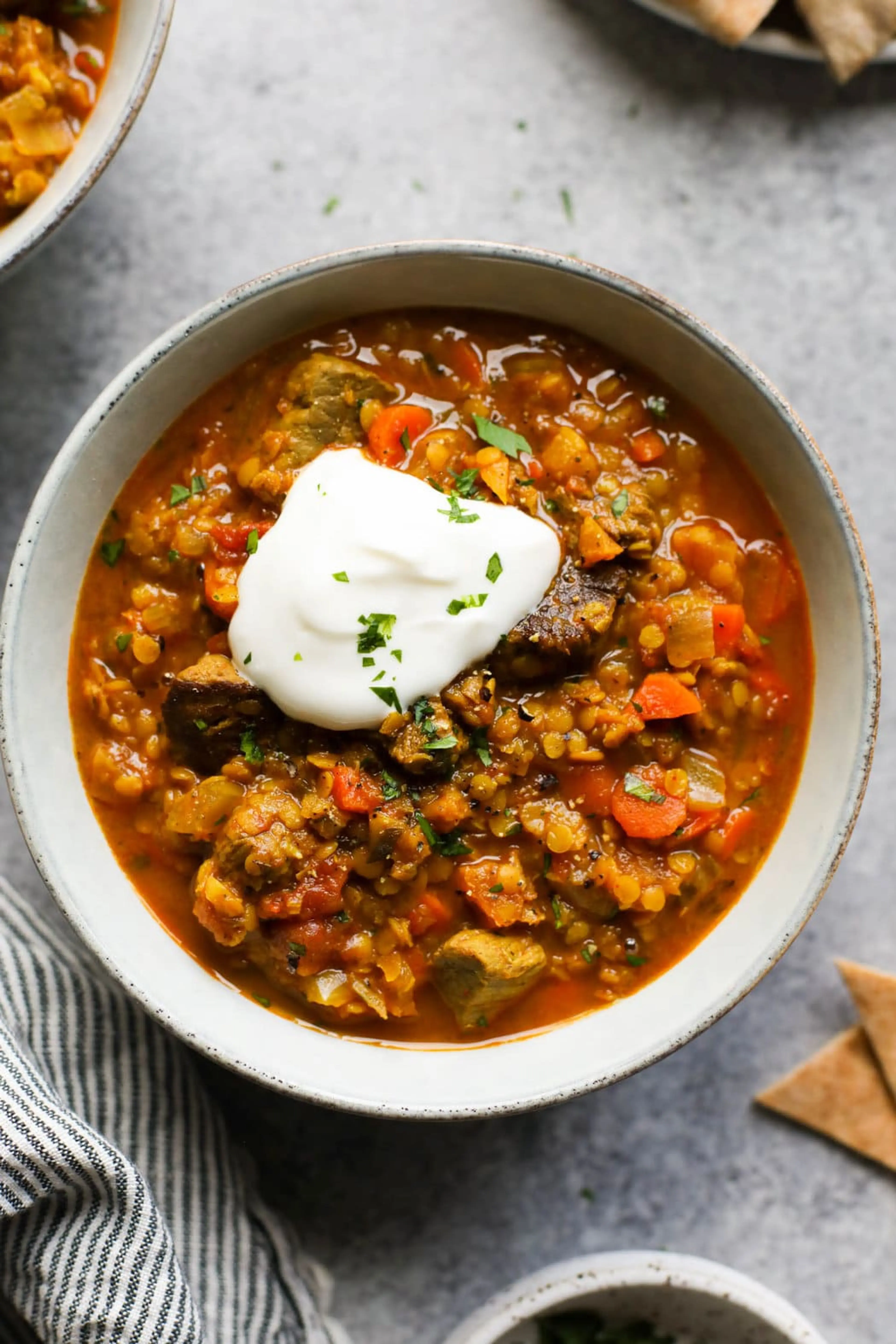 Moroccan-Spiced Beef and Lentil Stew