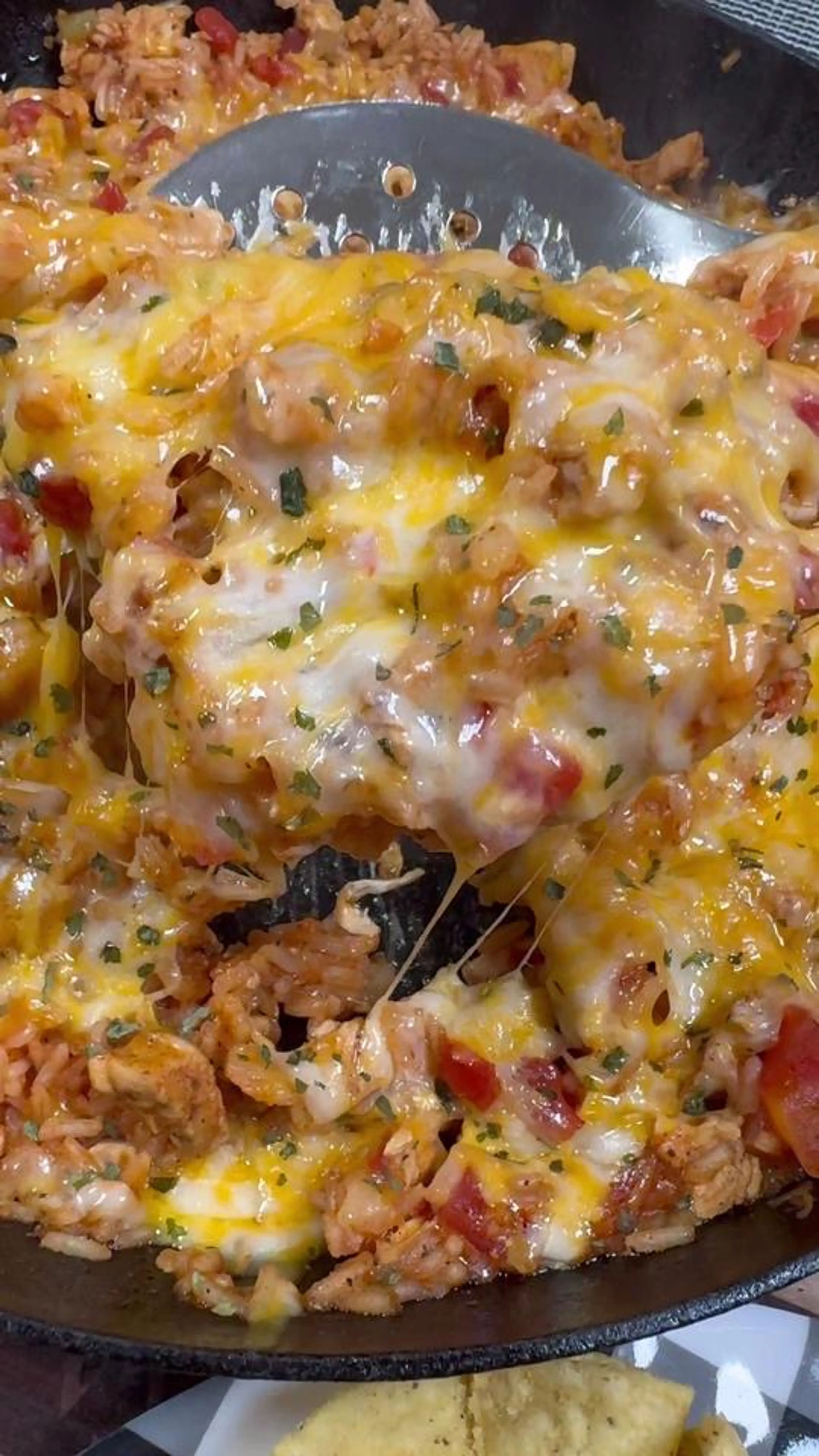 Cheesy Chicken Taco Rice