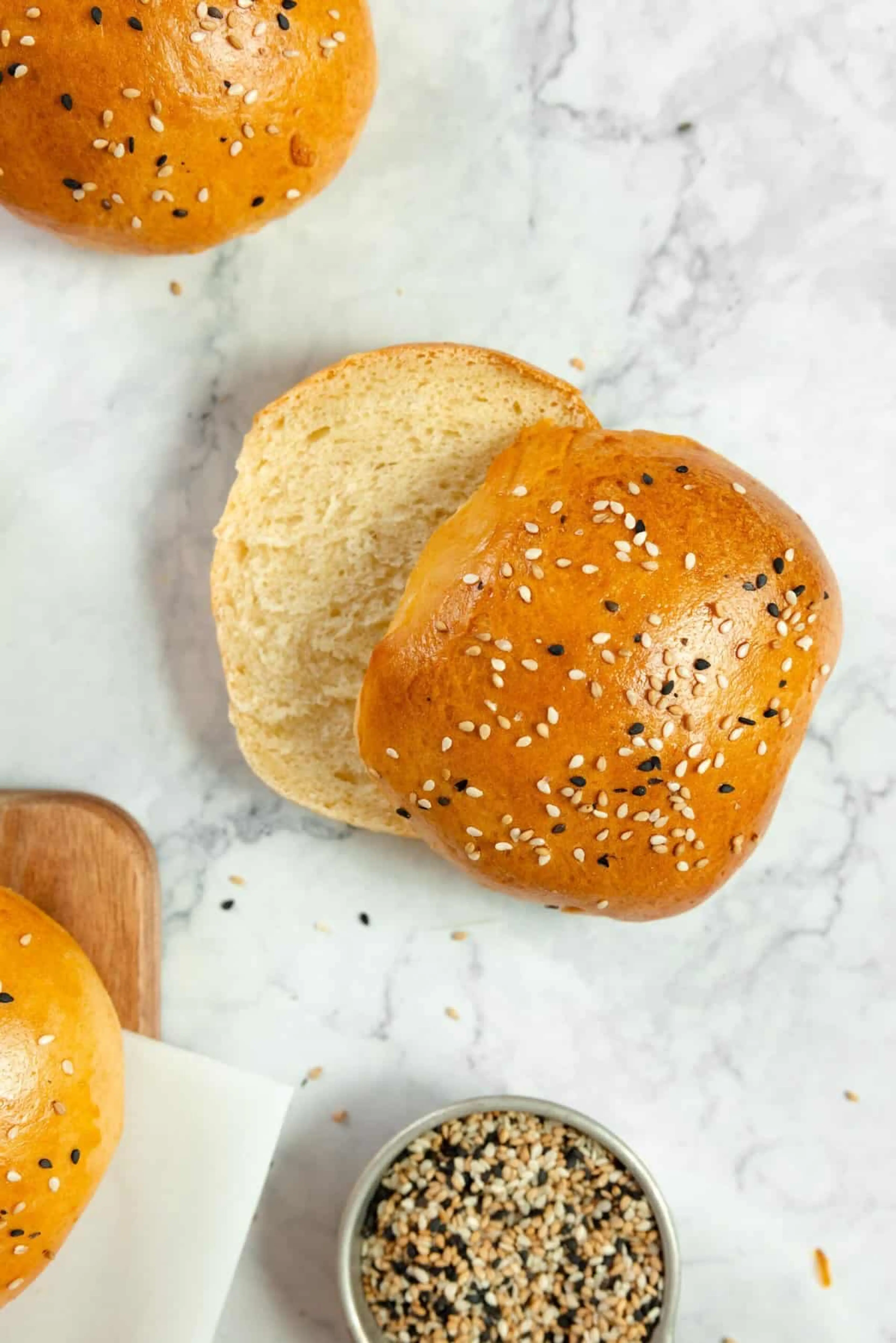 Sourdough Discard Hamburger Buns