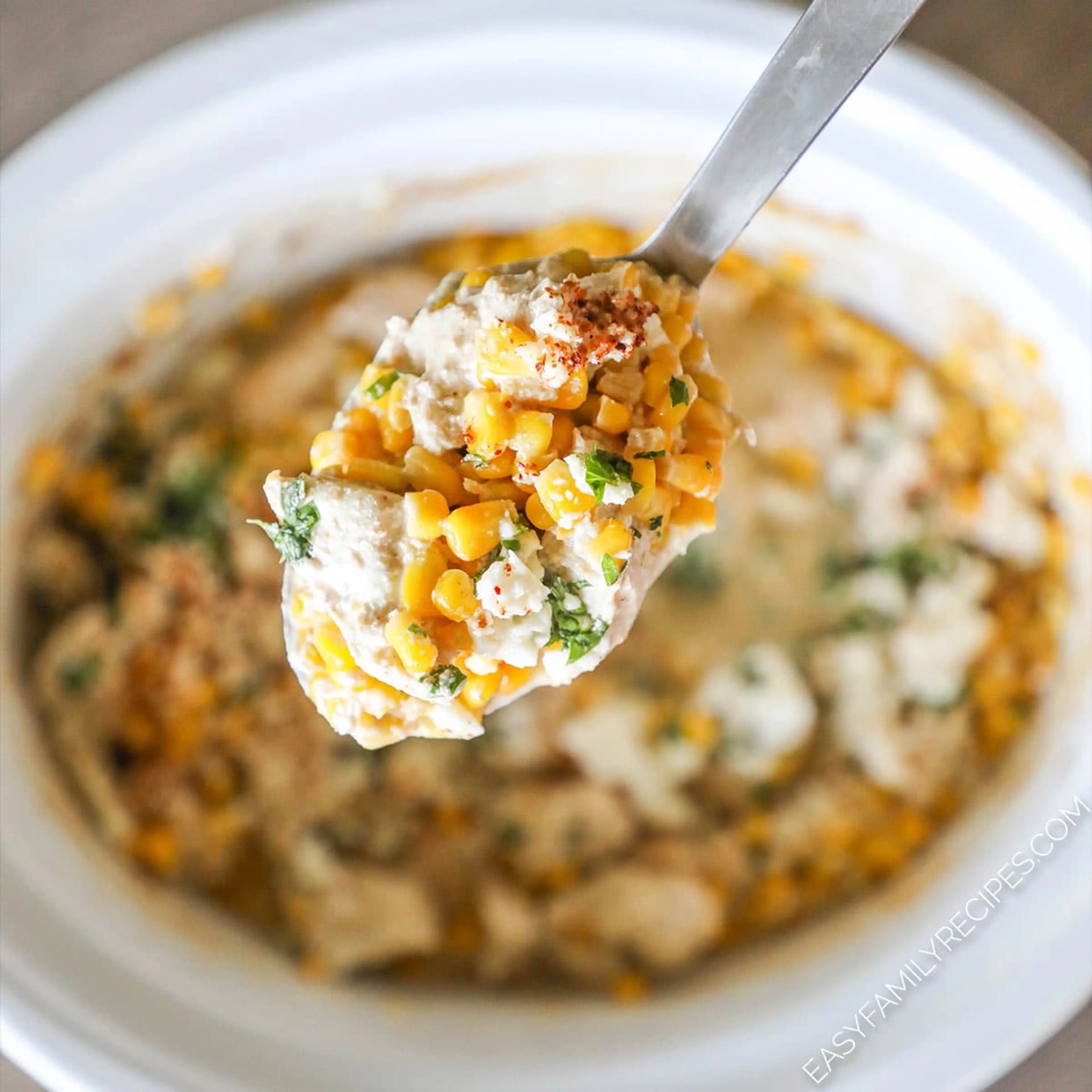 Crockpot Mexican Street Corn Chicken