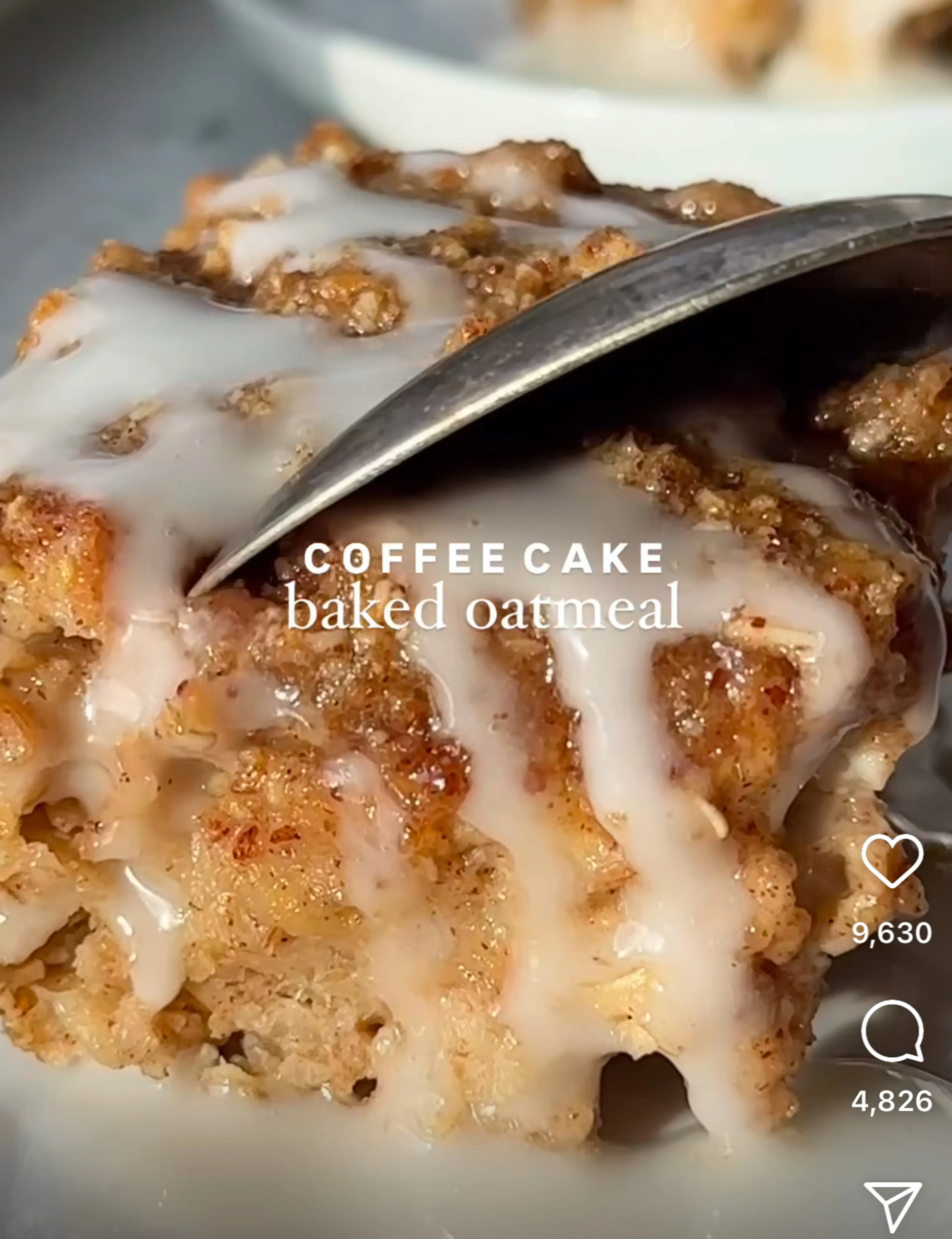 Coffee Cake Baked Oatmeal