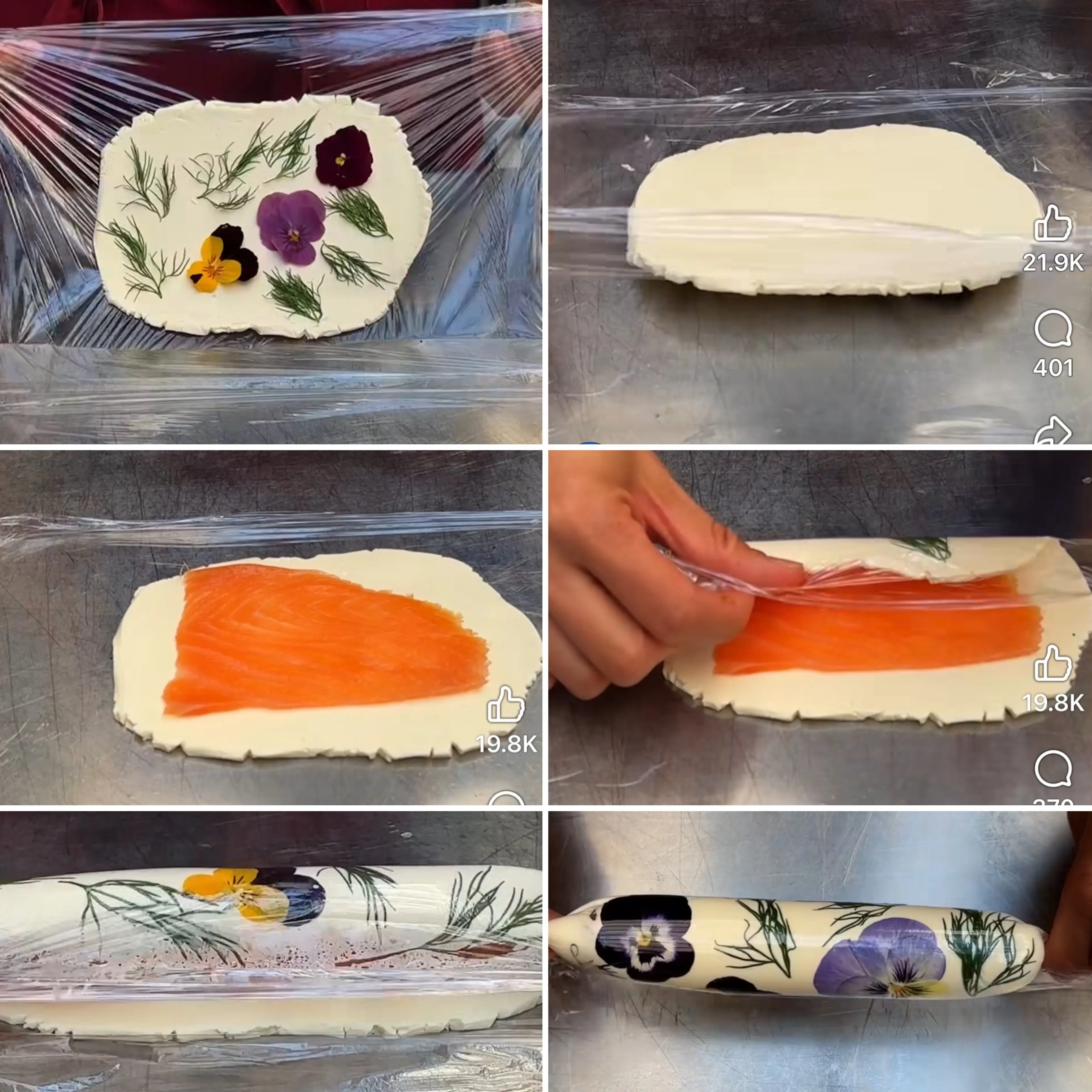 Fleurie Bâton Saumon Fumé et Fromage Frais