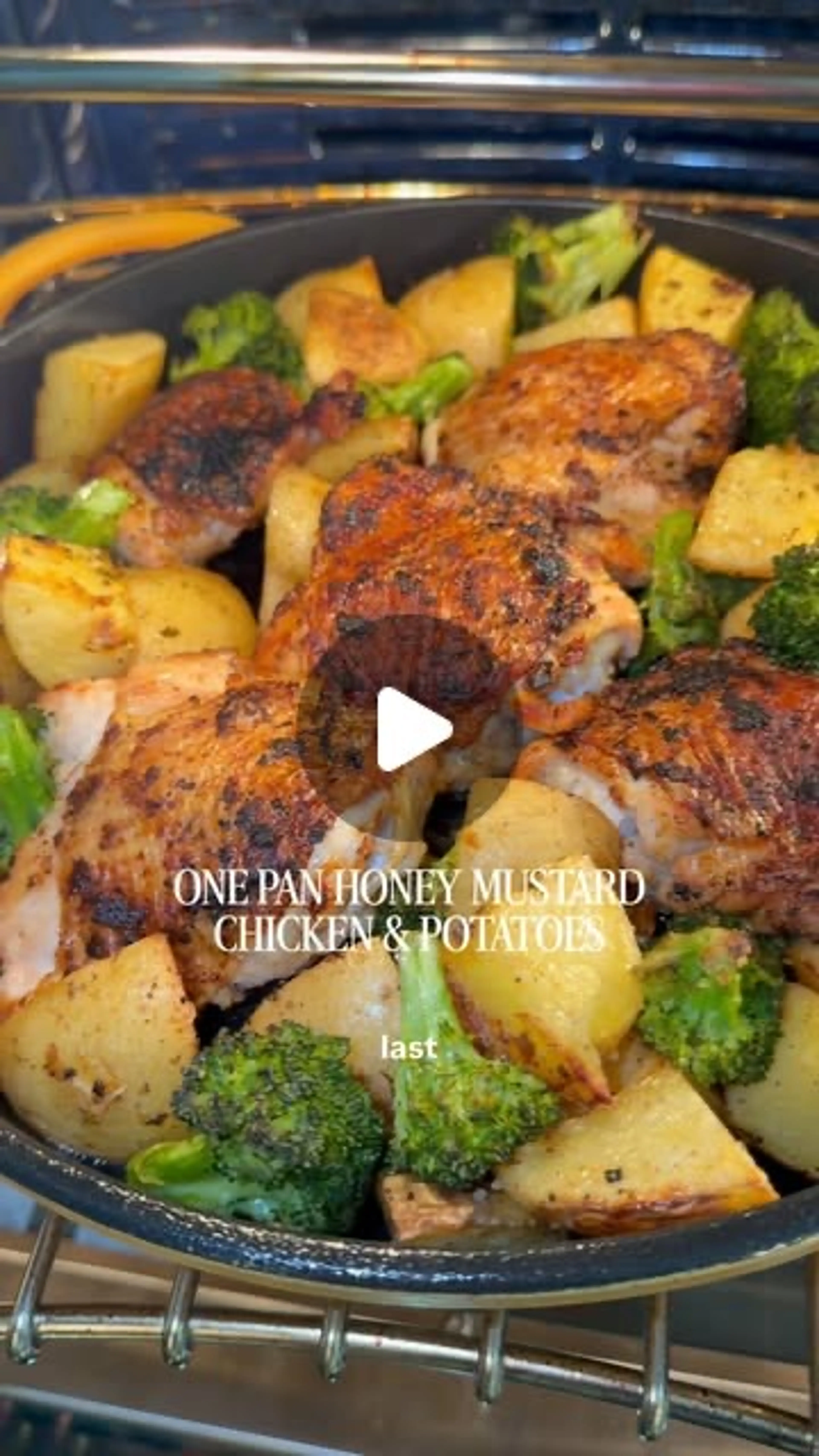 One Pan Honey Mustard Chicken and Potatoes