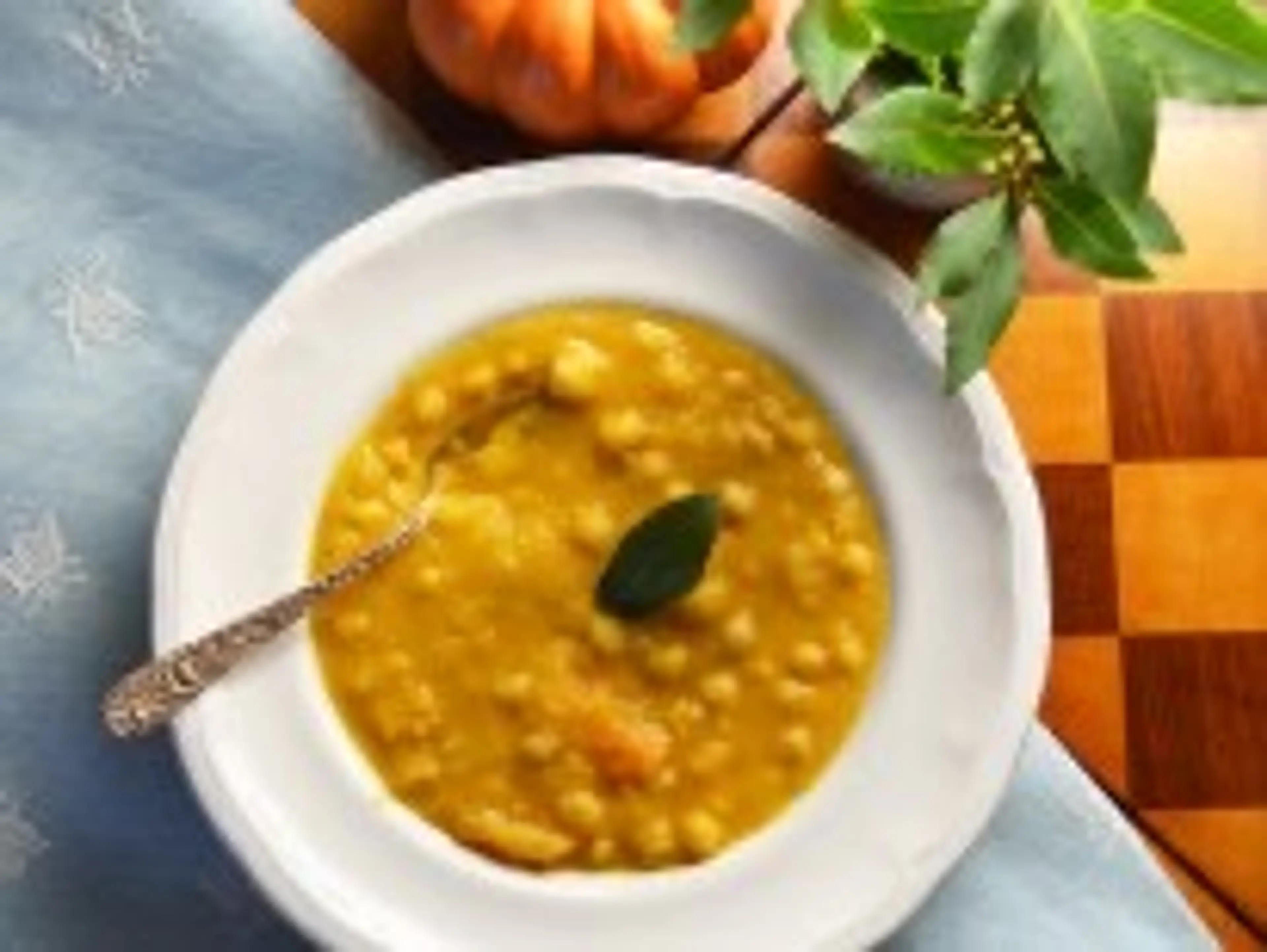 Zuppa di Ceci (chickpeas) & Zucca (squash)