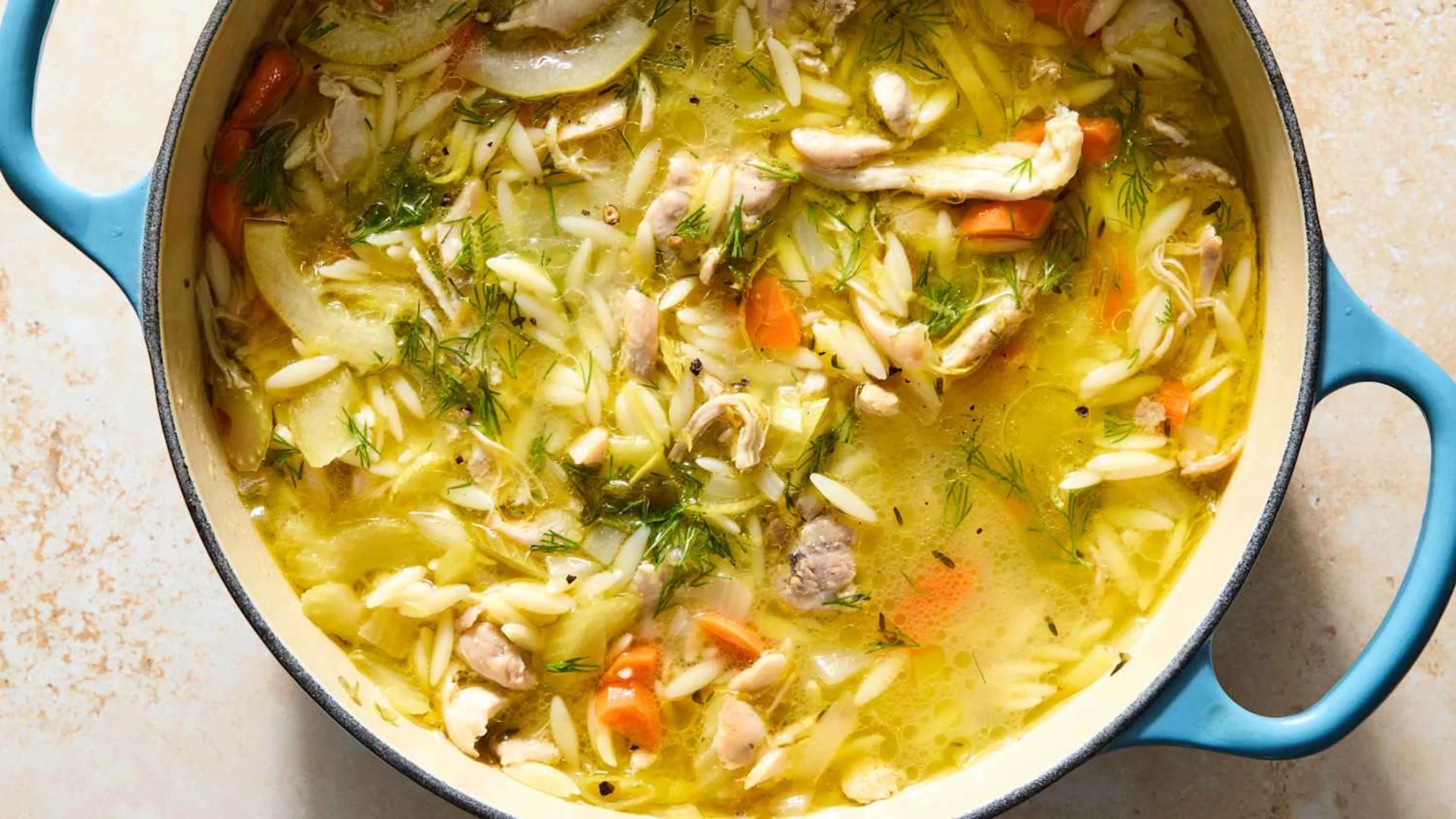 Lemon Orzo Chicken Soup