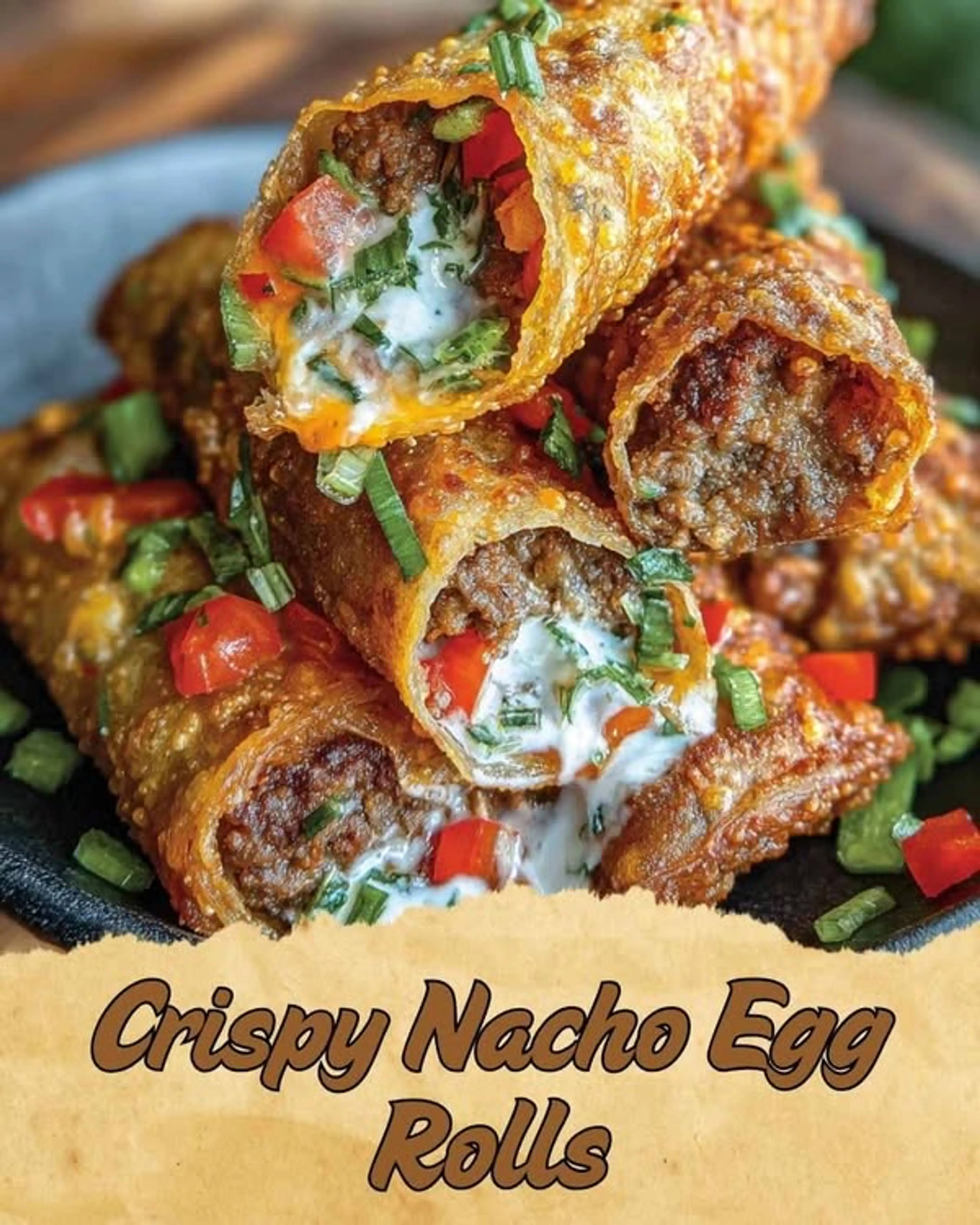 Crispy Nacho Egg Rolls