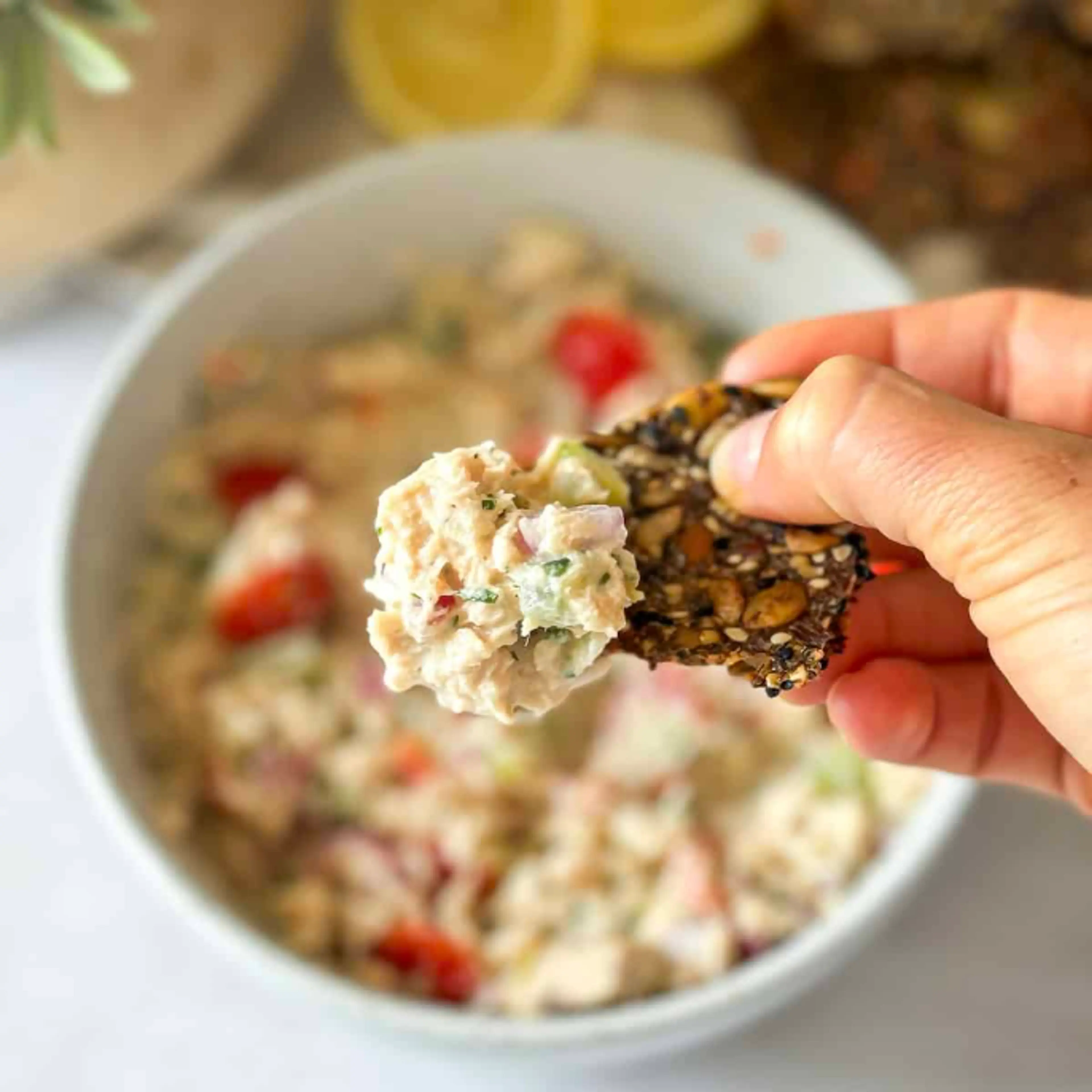 Quick Mediterranean Tuna Salad with No Mayo (Healthy)