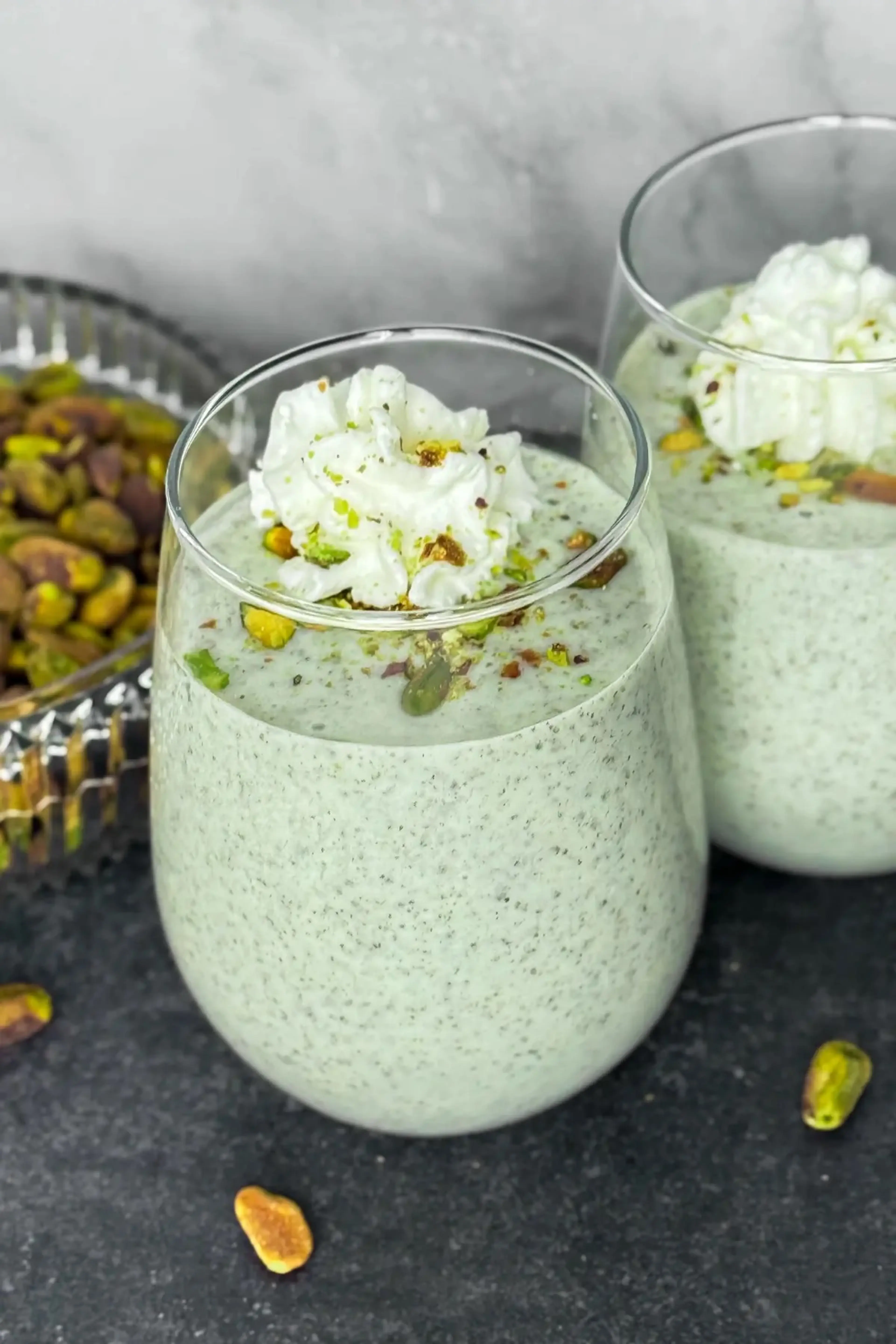 Creamy Pistachio Cottage Cheese Smoothie