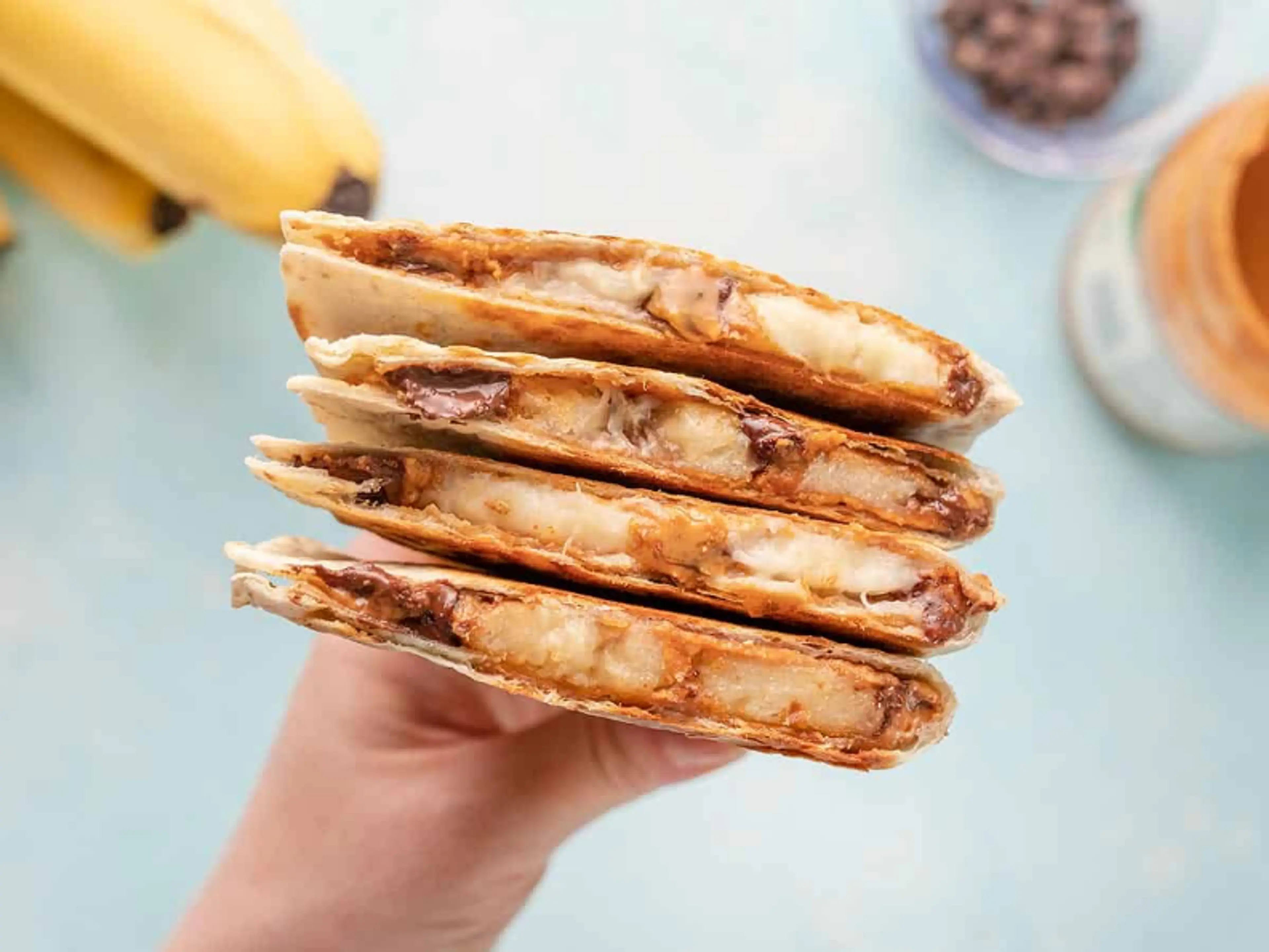 Peanut Butter Banana Quesadillas