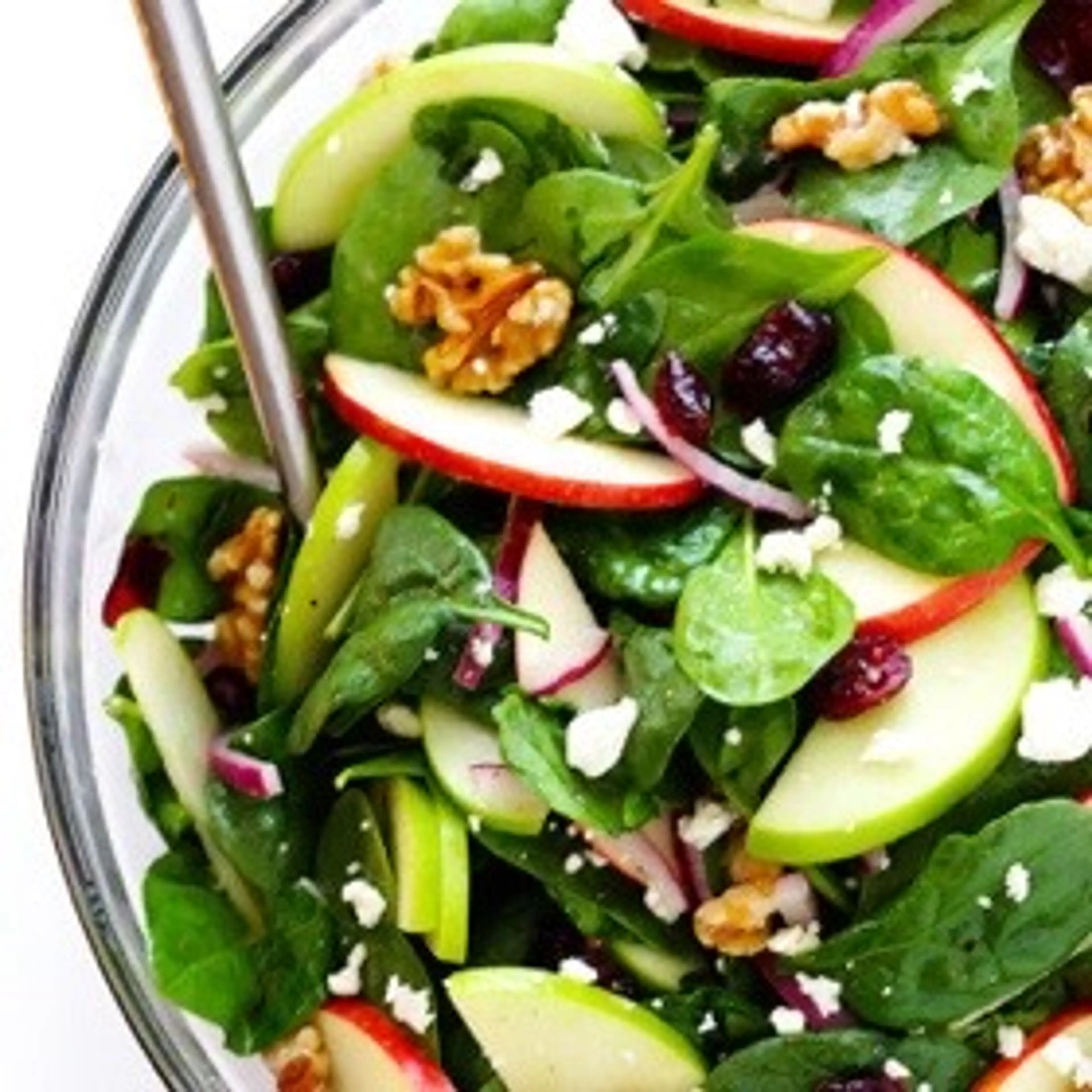 My Favorite Apple Spinach Salad