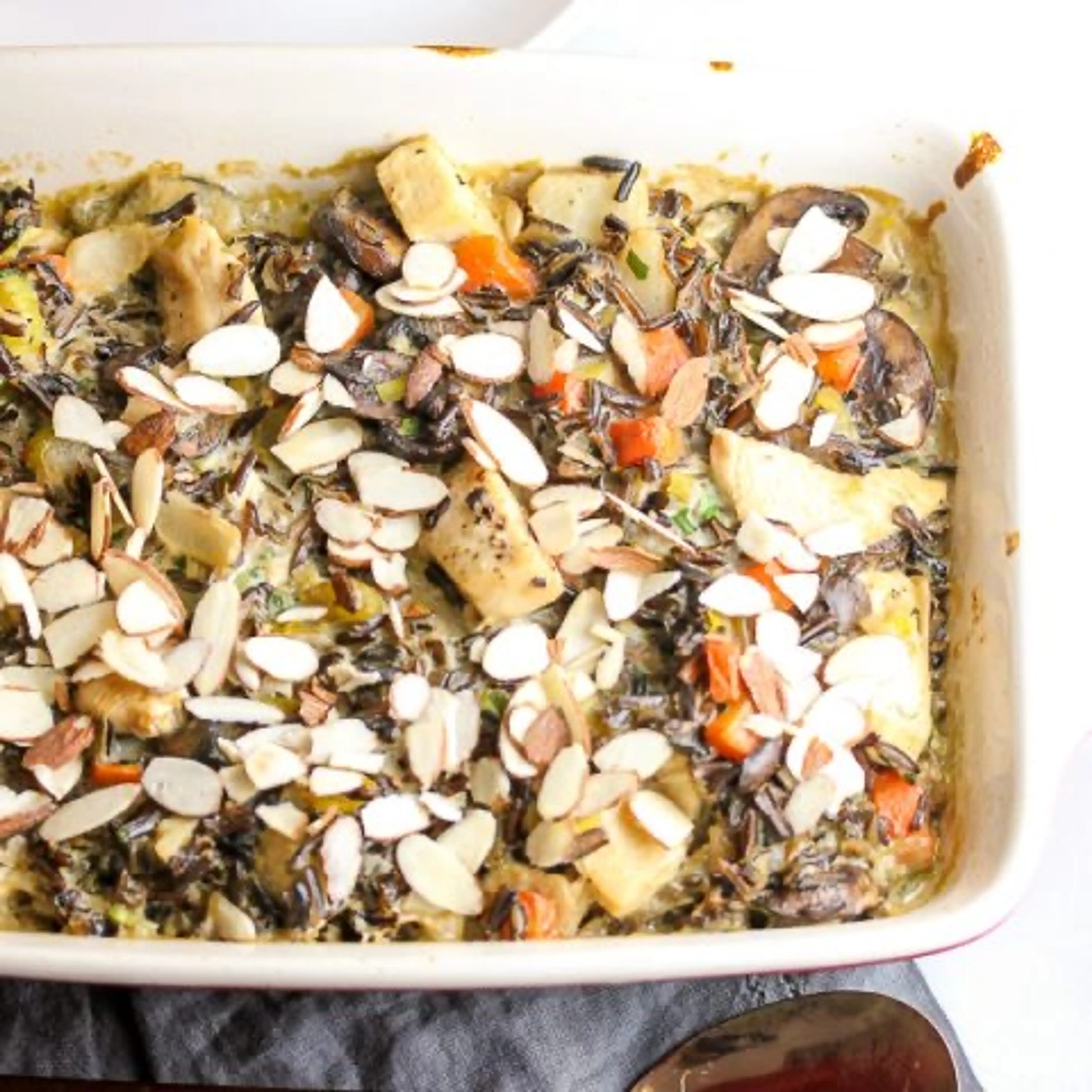 Make Ahead Chicken Wild Rice Casserole
