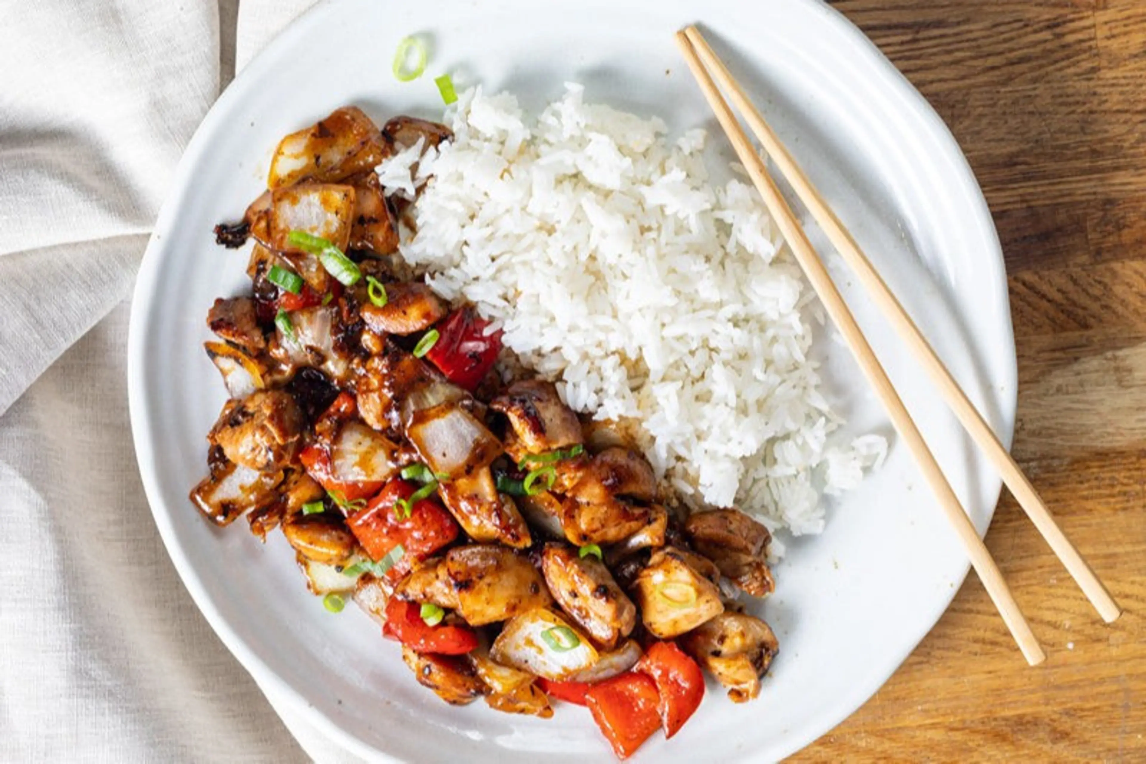 Stir-Fried Black Bean Chicken