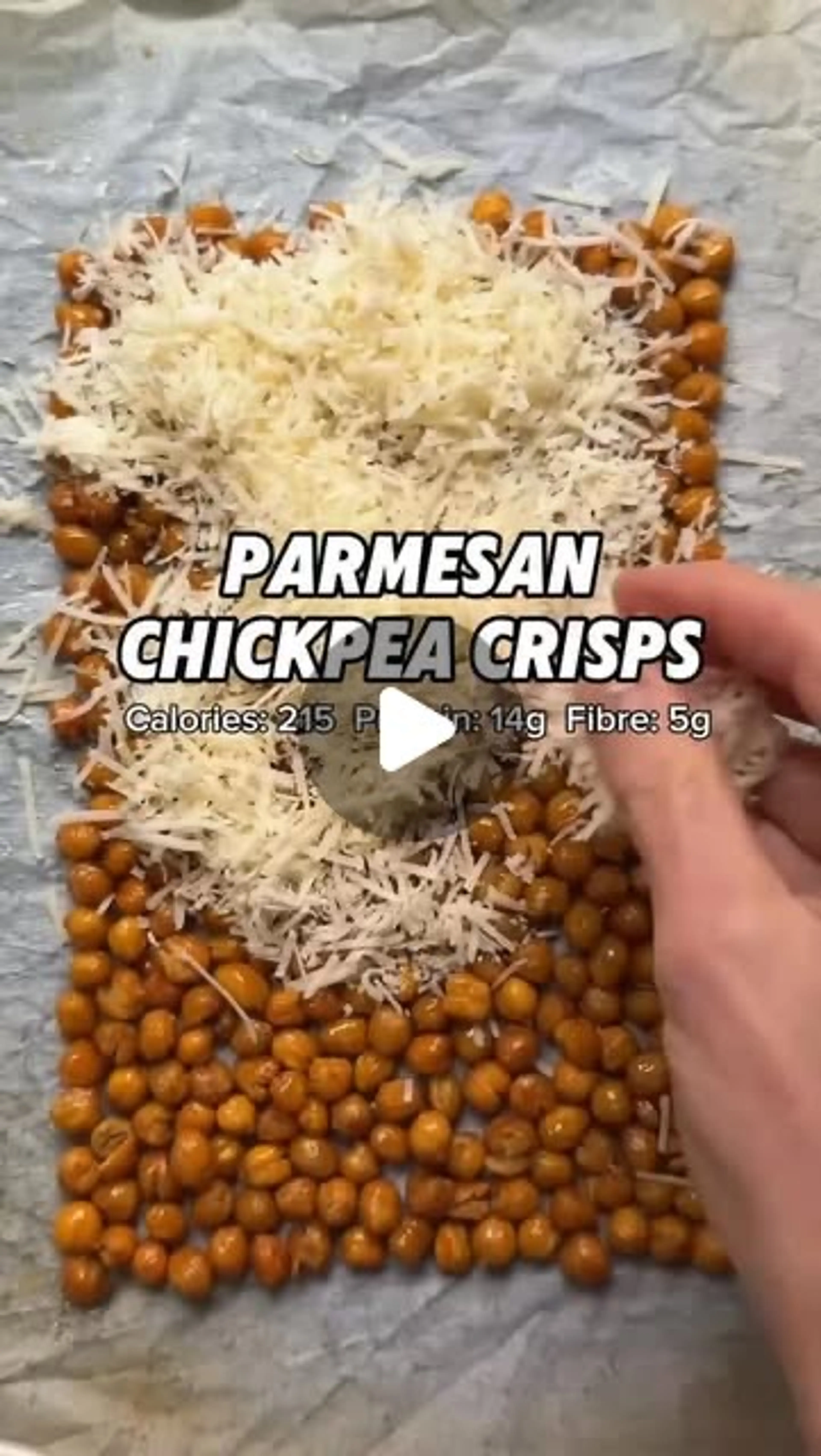 Parmesan Chickpea Crisps