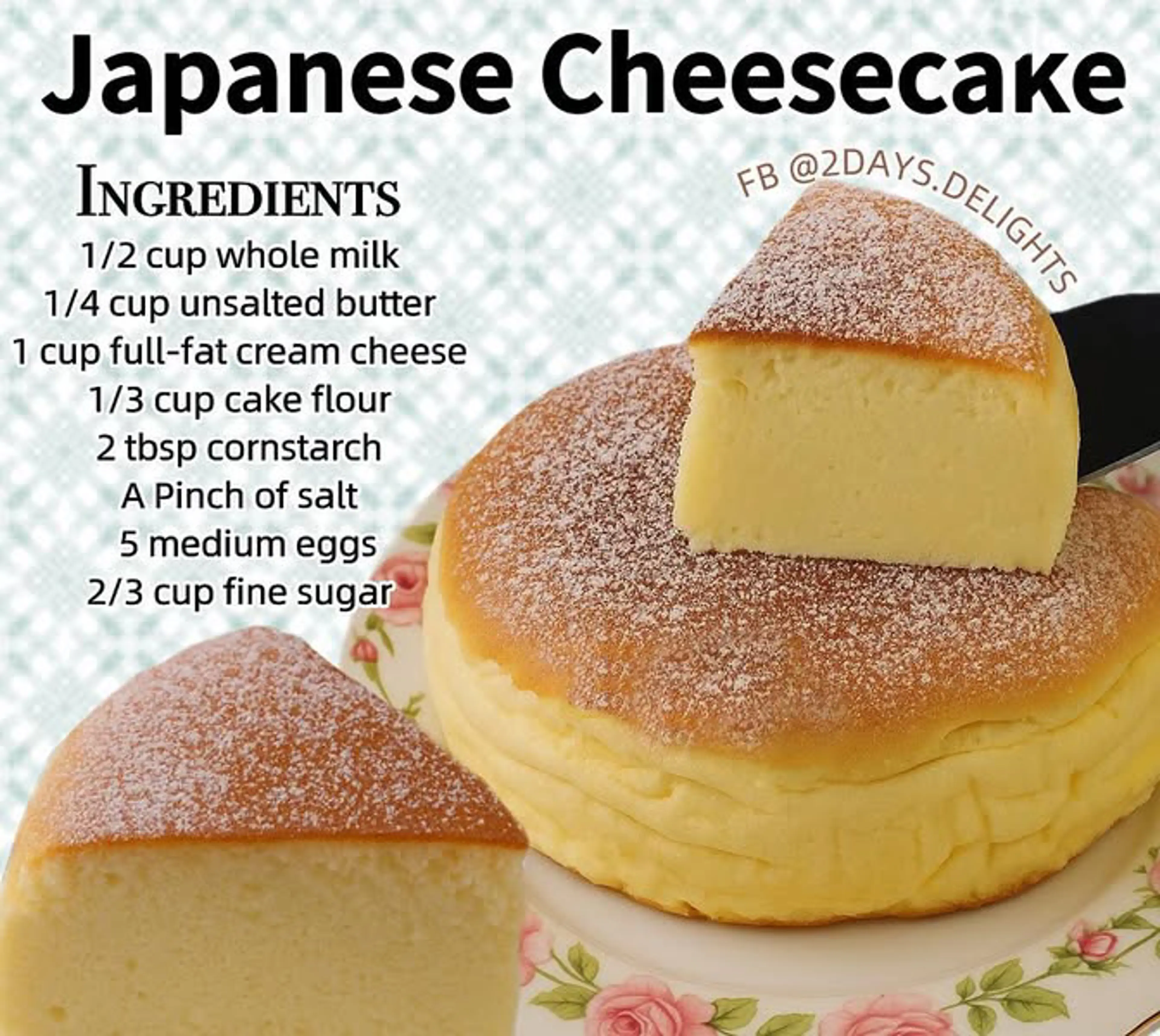 Jiggly Japanese Cheesecake
