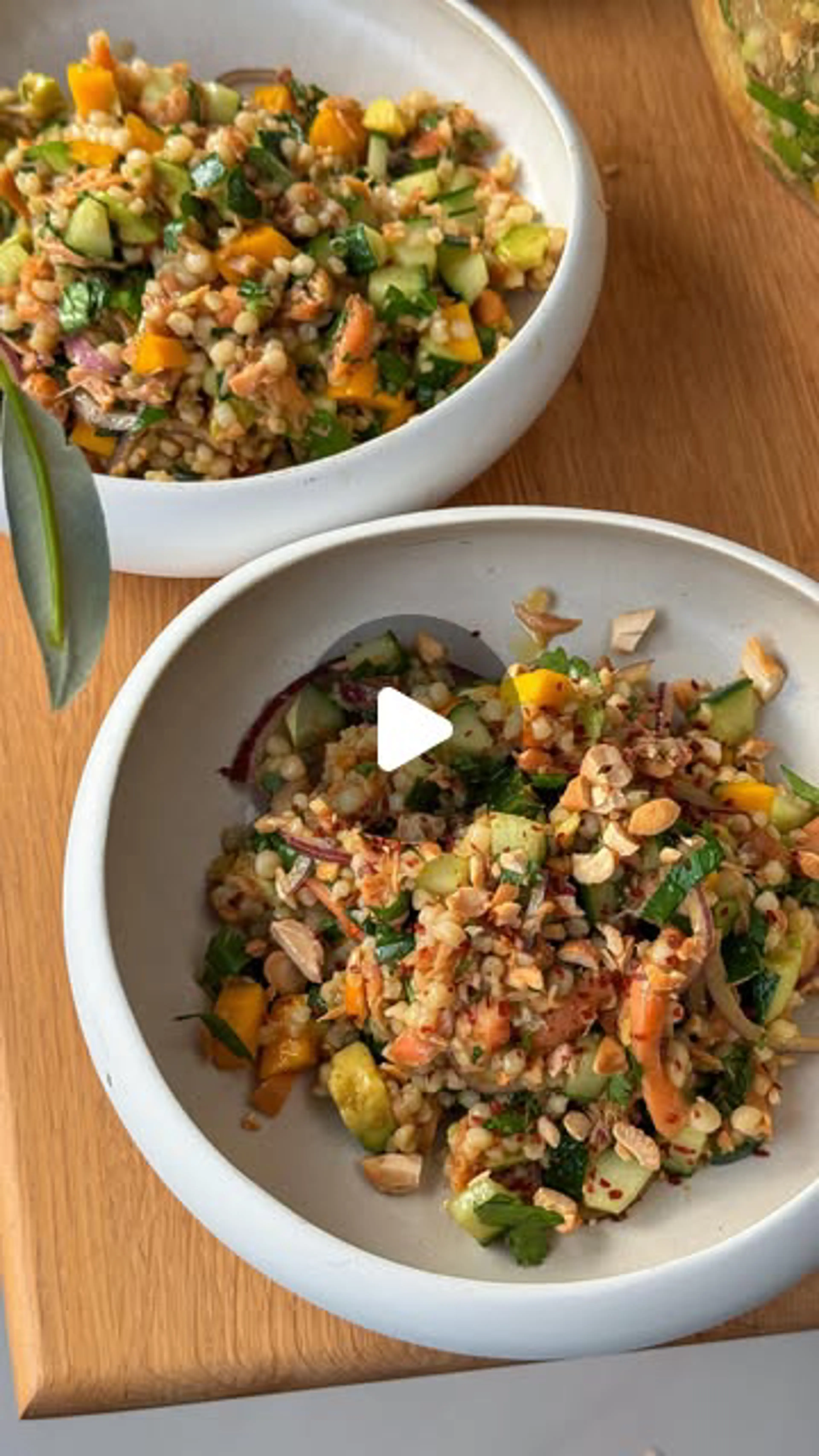 Parelcouscous, Zalm, Avocado, Mango
