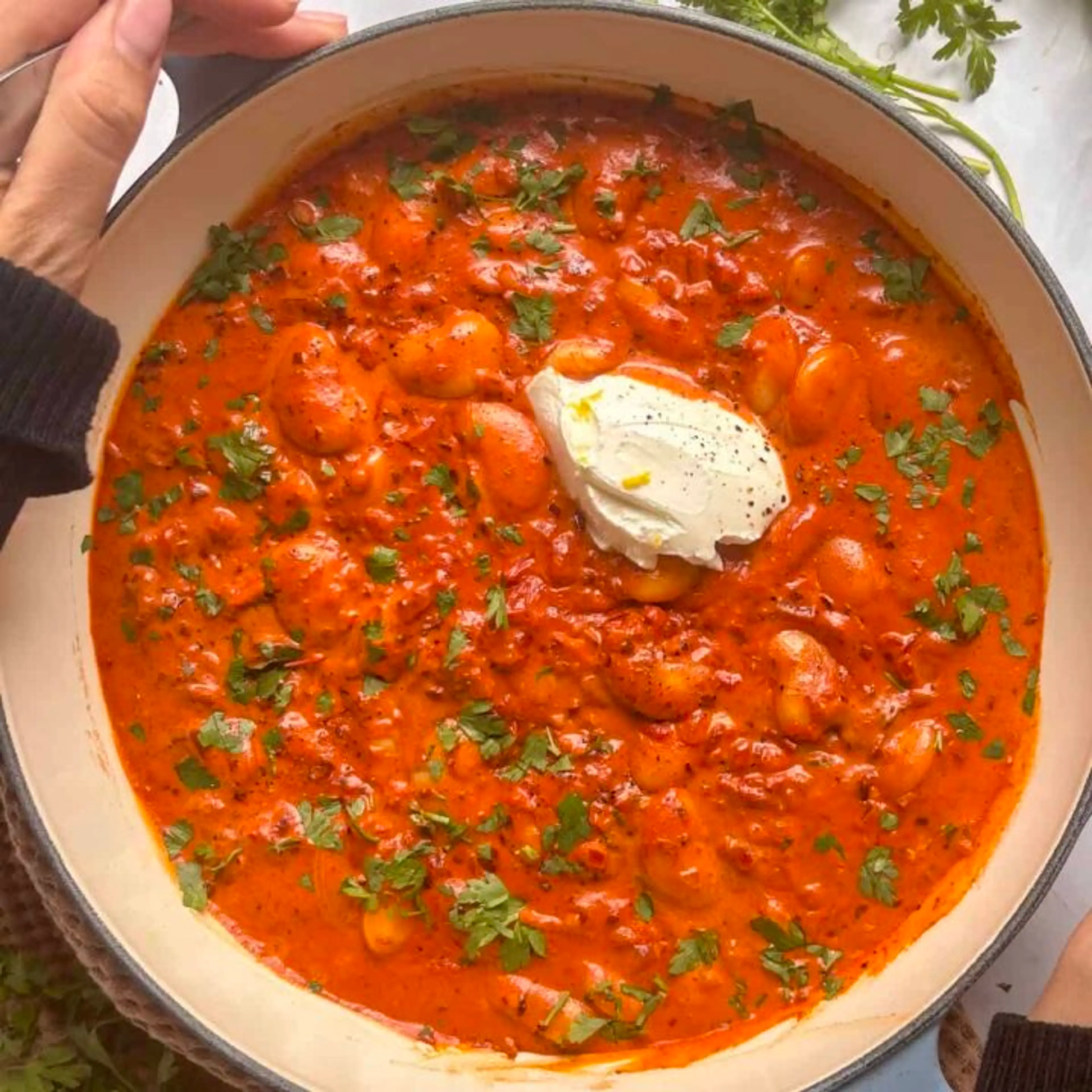 Harissa Butter Beans