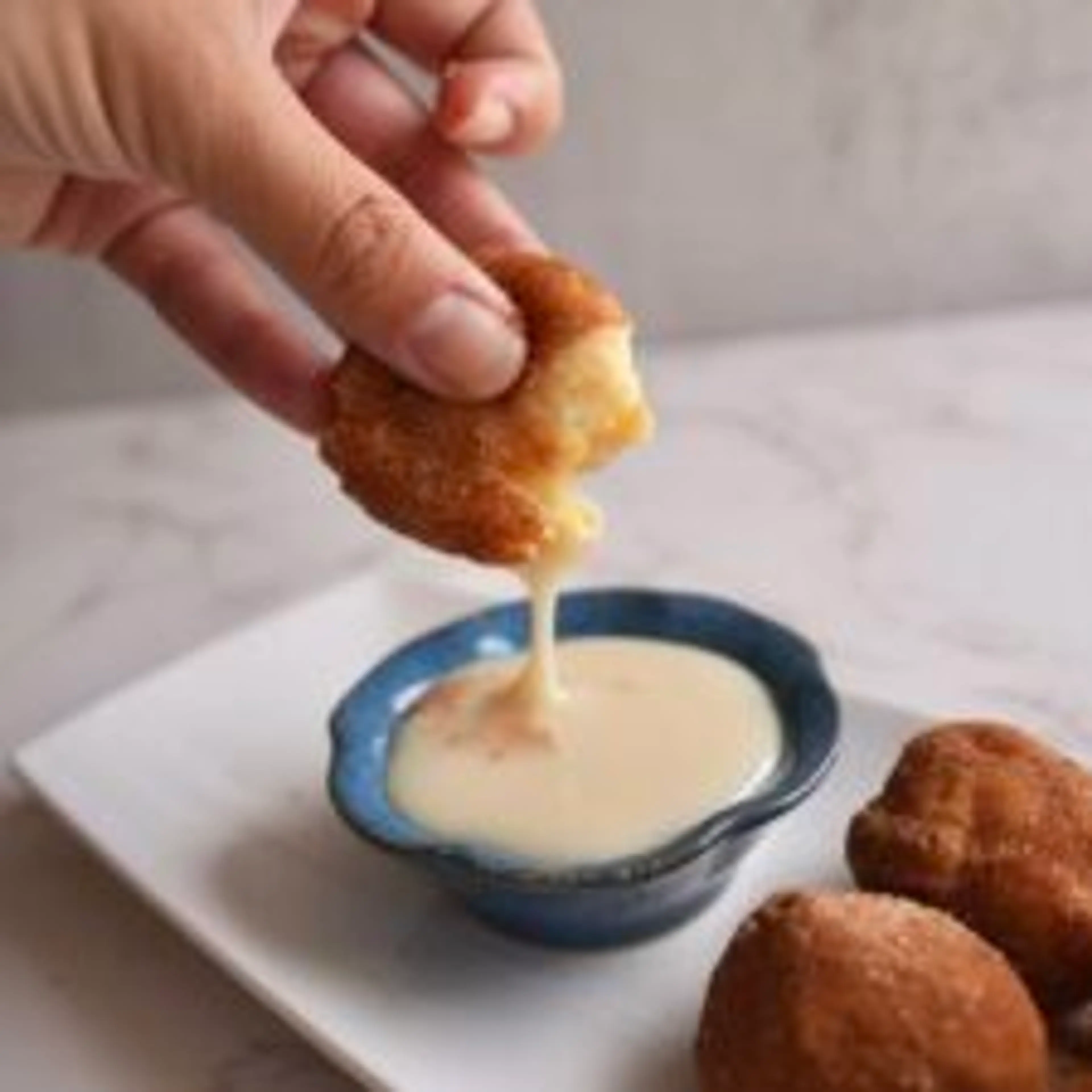 Cinnamon-Sugar Japanese Sweet Potato Mochi Balls