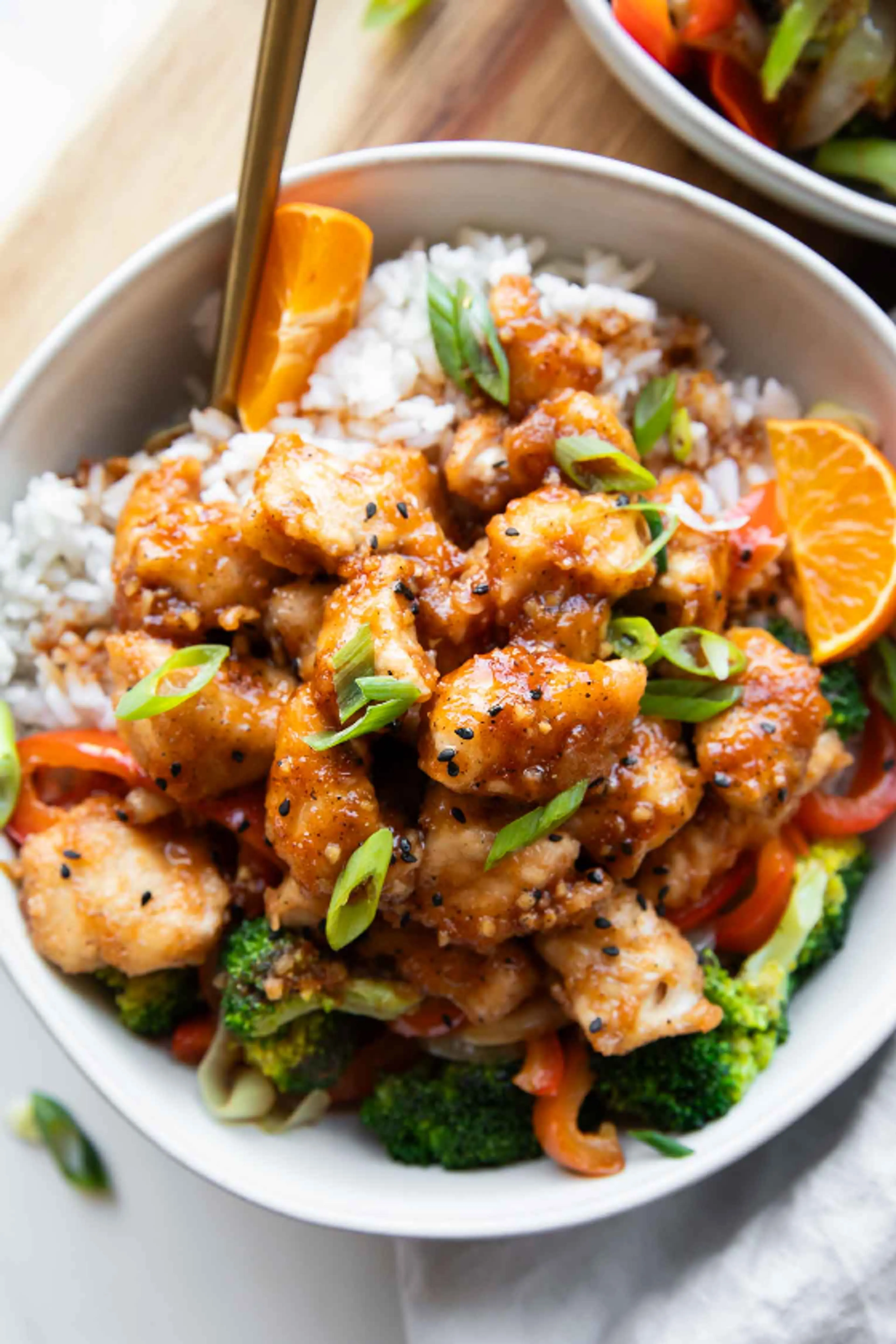 Orange Chicken Bowl (Healthy Meal Prep Bowls)